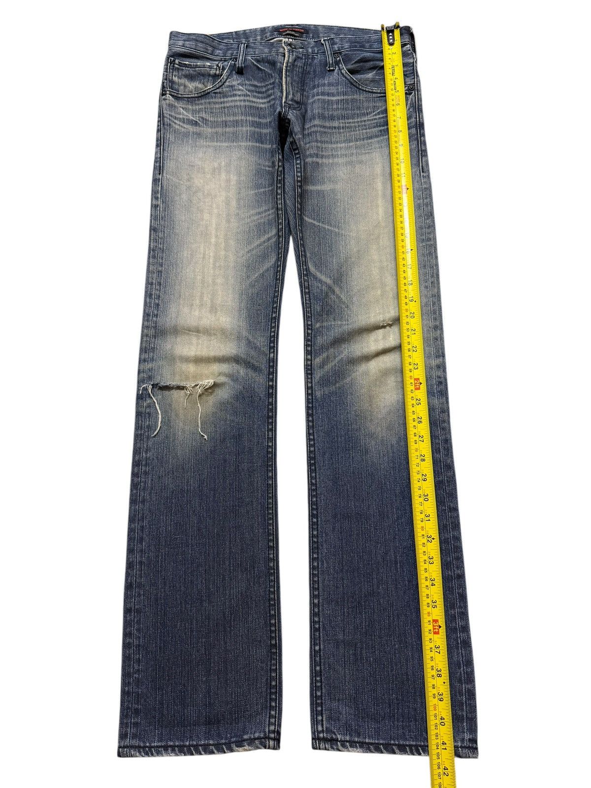 semanticdesign Vintage 90s Japanese Brand Faded Wash Distress Straight Leg Size US 31 - 10 Thumbnail