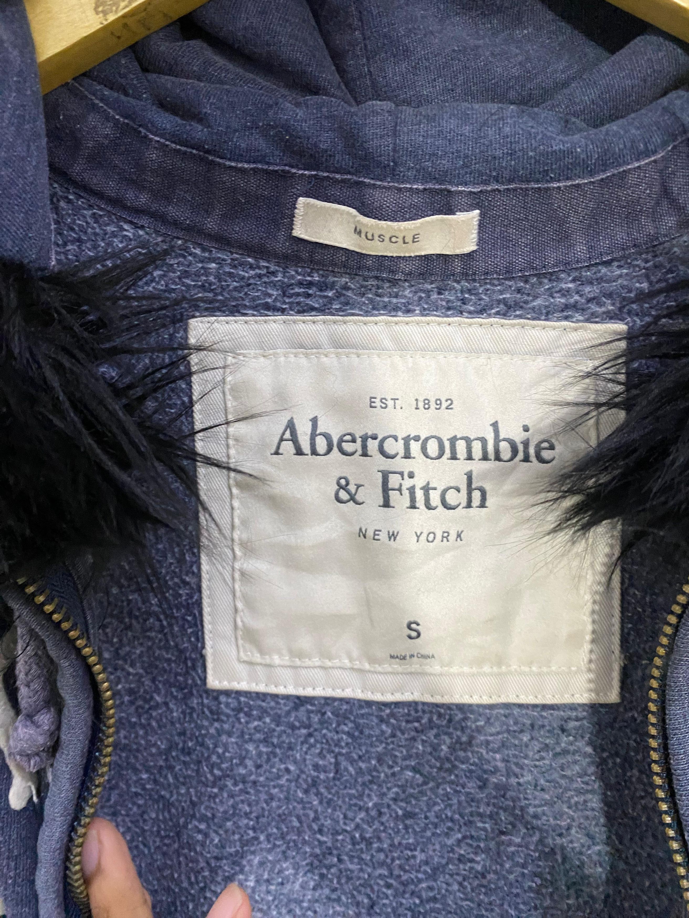 14th Addiction 💥L.G.B💥Abercrombie & Fitch Fur Zipper Hoodie LGB Style Size US L / EU 52-54 / 3 - 8 Thumbnail