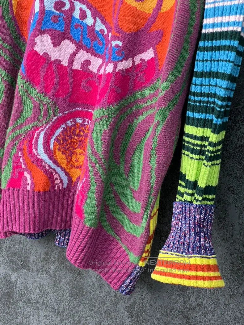 Versace Versace Colorful Medusa avatar sweater Size US L / EU 52-54 / 3 - 4 Thumbnail