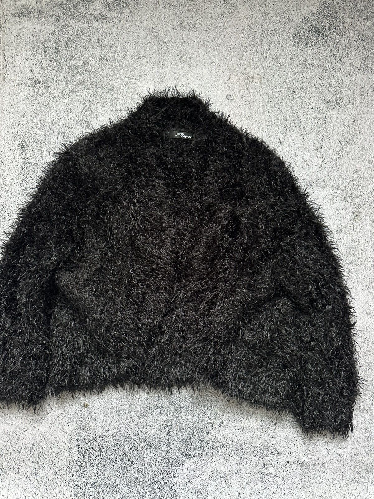 Japanese Brand Faux Fur Women's Jacket Style Black Small Fit Size XXS / US 00 / IT 34 - 4 Thumbnail