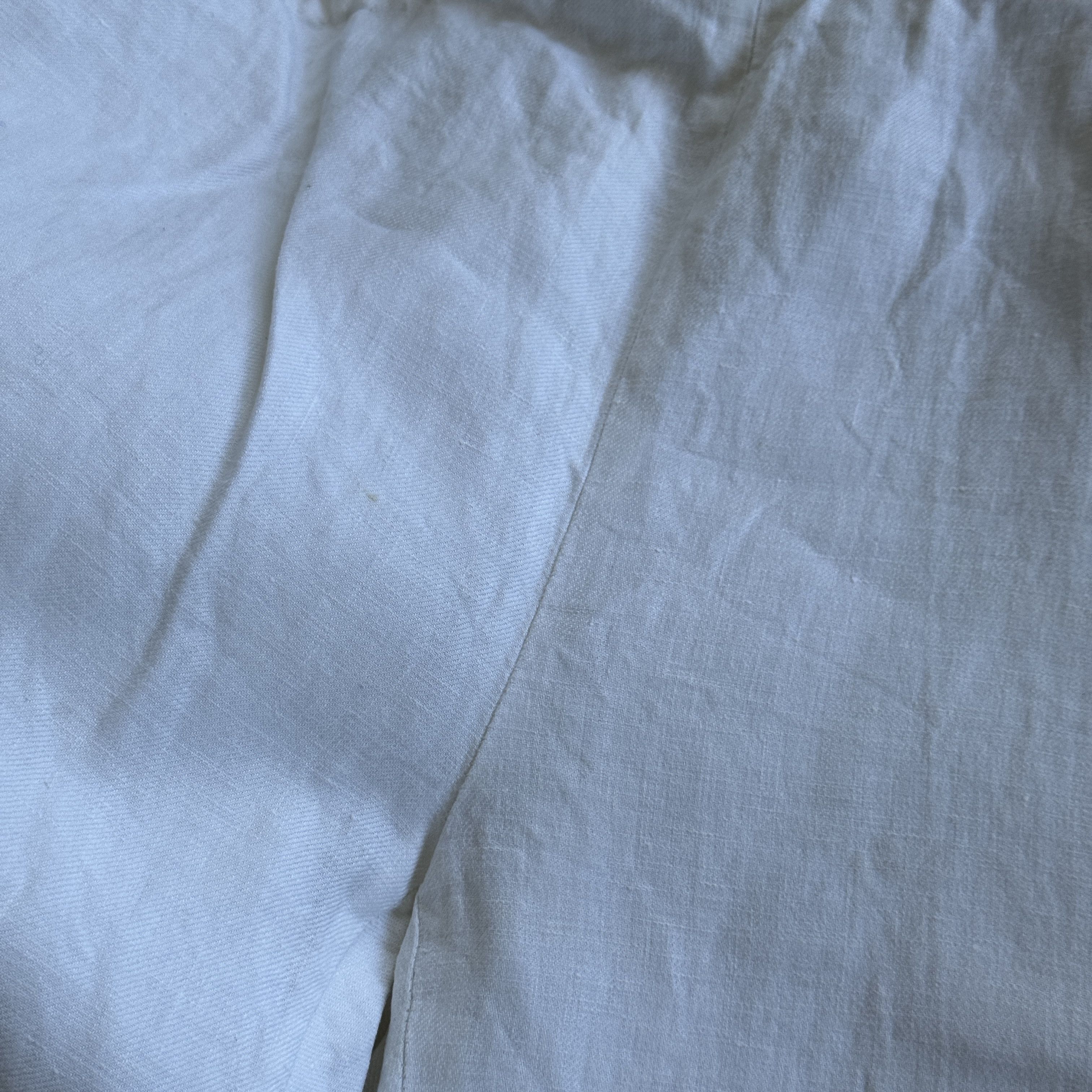 Vintage Max Mara Puro Lino White Linen Pants Made In Italy Size 32" / US 10 / IT 46 - 8 Thumbnail