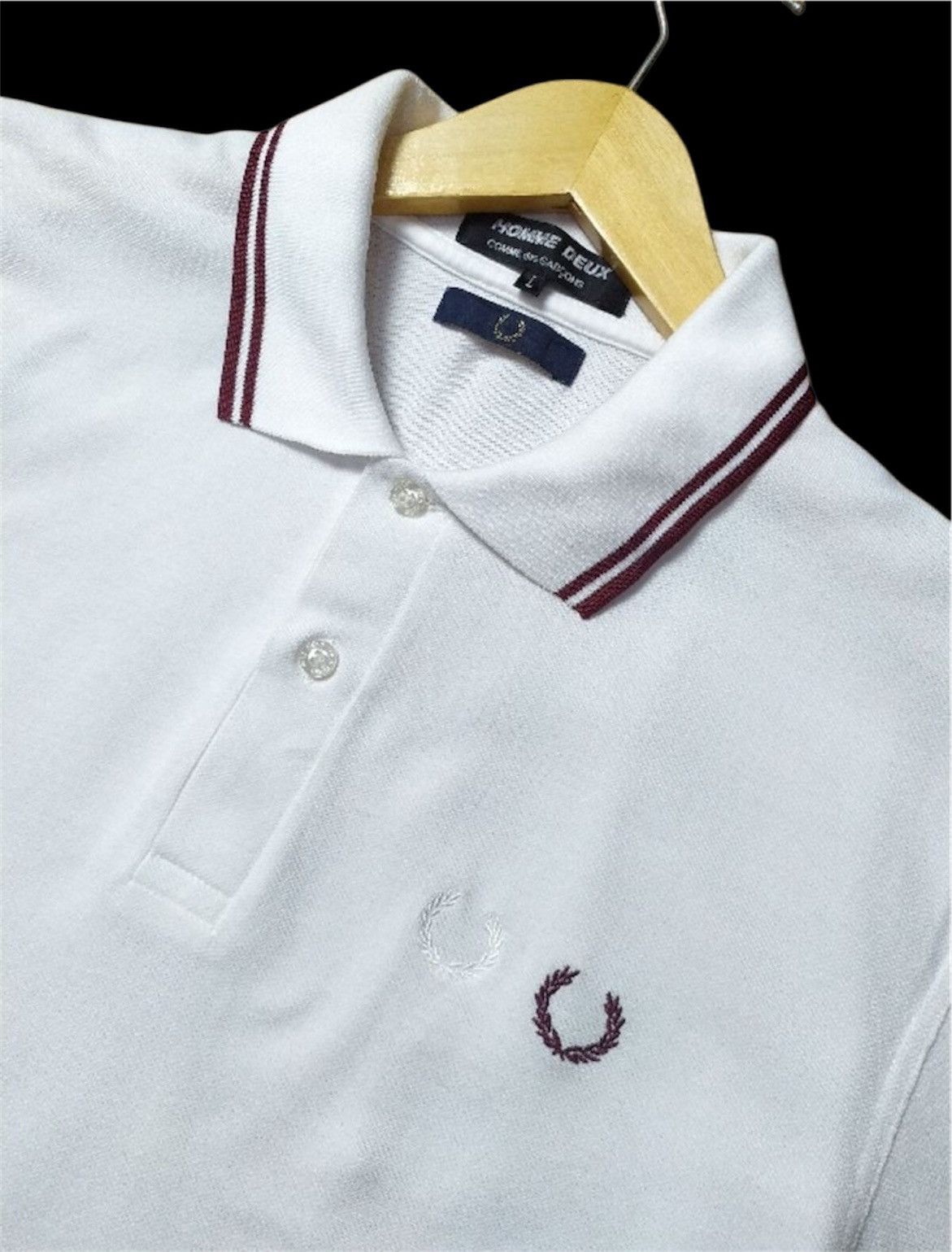 Comme des Garcons SHIRT × Fred Perry Fred Perry X Comme Des Garcons Homme Deux Shirt Size US L / EU 52-54 / 3 - 2 Thumbnail