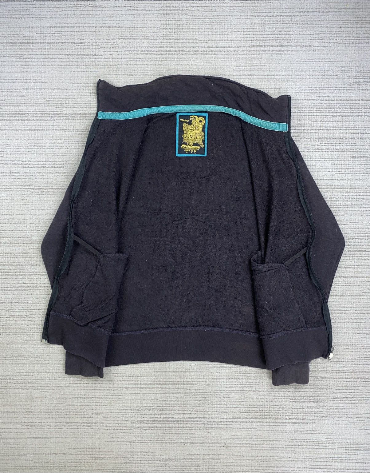 Japanese Brand Vintage Kissmark Rock & Roll Surfing Zipper Jacket Size US XL / EU 56 / 4 - 6 Thumbnail