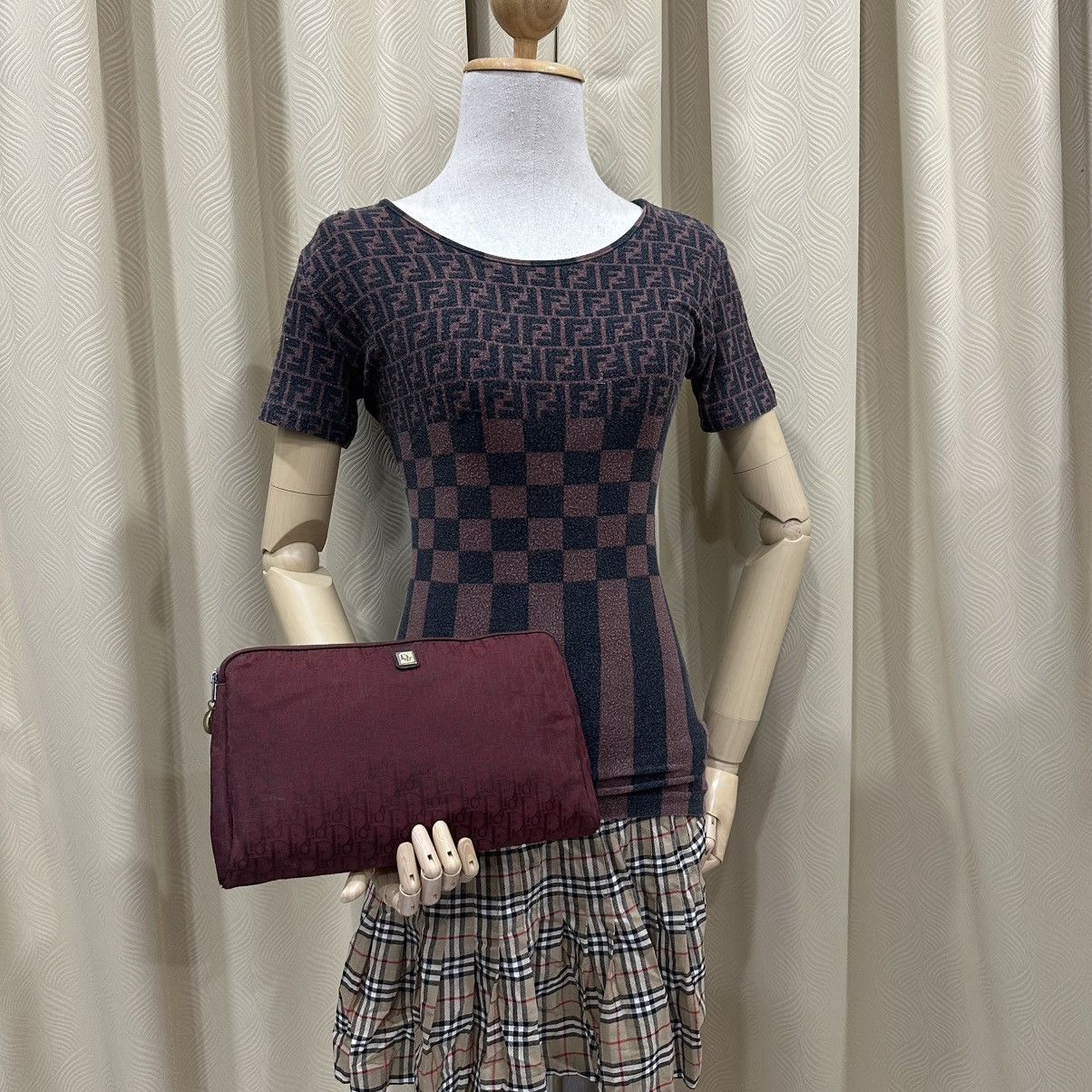 Dior ‼️YES‼️VINTAGE CHRISTIAN DIOR TROTTER MONOGRAM CLUTCH BAG Size ONE SIZE - 1 Thumbnail