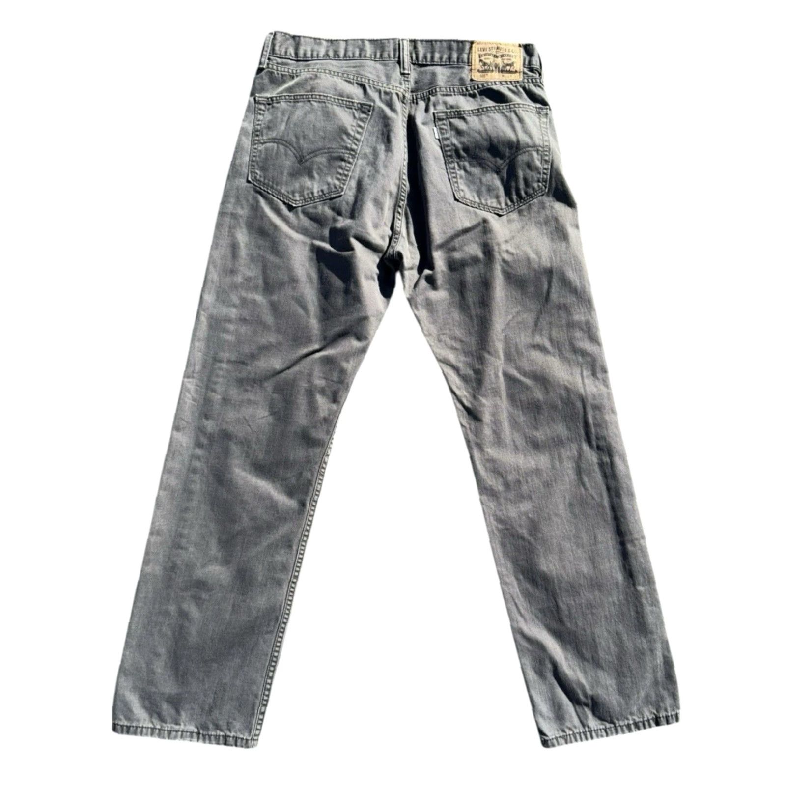 Levi's VINTAGE Levi's 505 Jeans Gray Size 36x32 Regular Straight Men Size US 36 / EU 52 - 2 Thumbnail