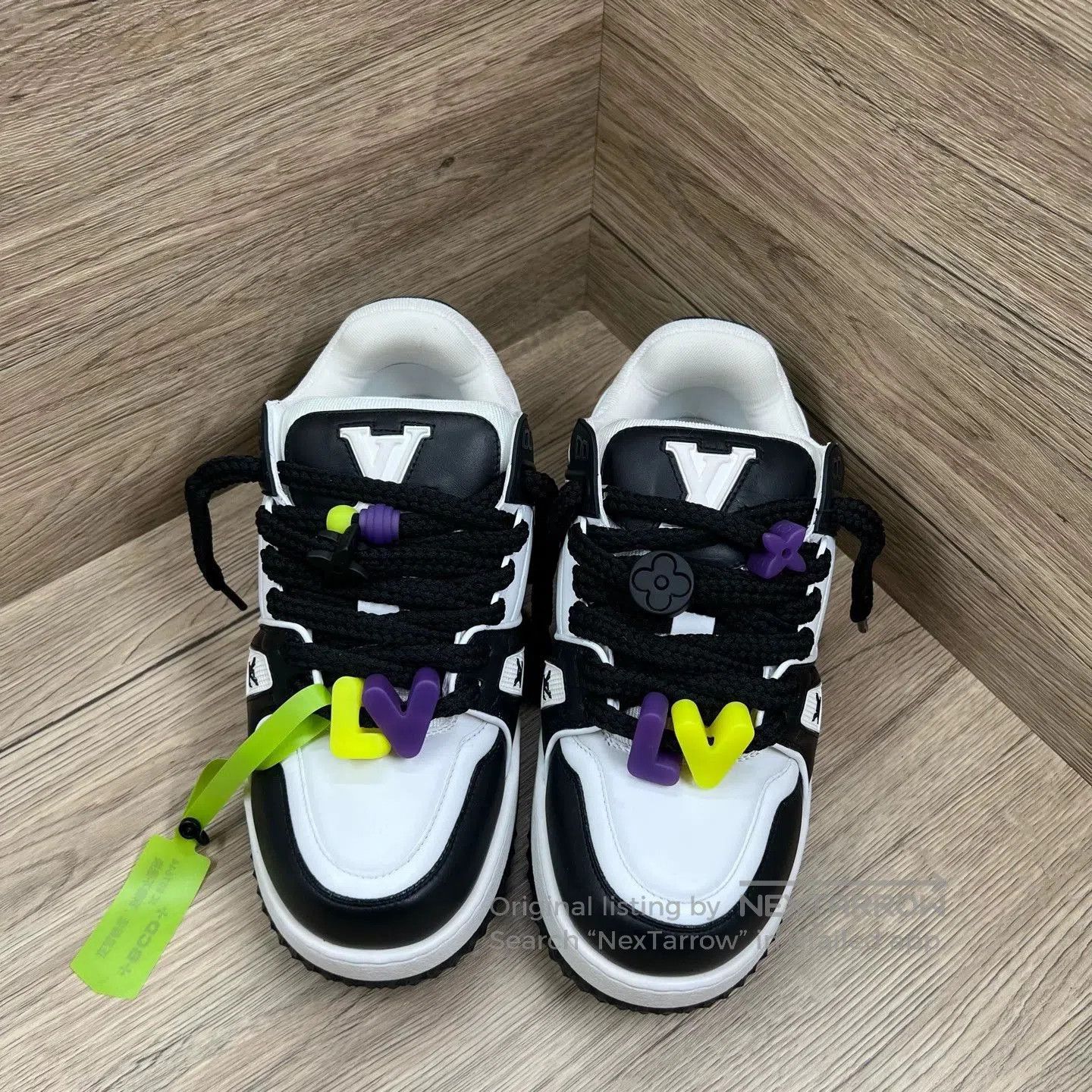 Louis Vuitton LV Trainer Black White Lowtop Sneakers. Size US 7 / EU 40 - 2 Thumbnail