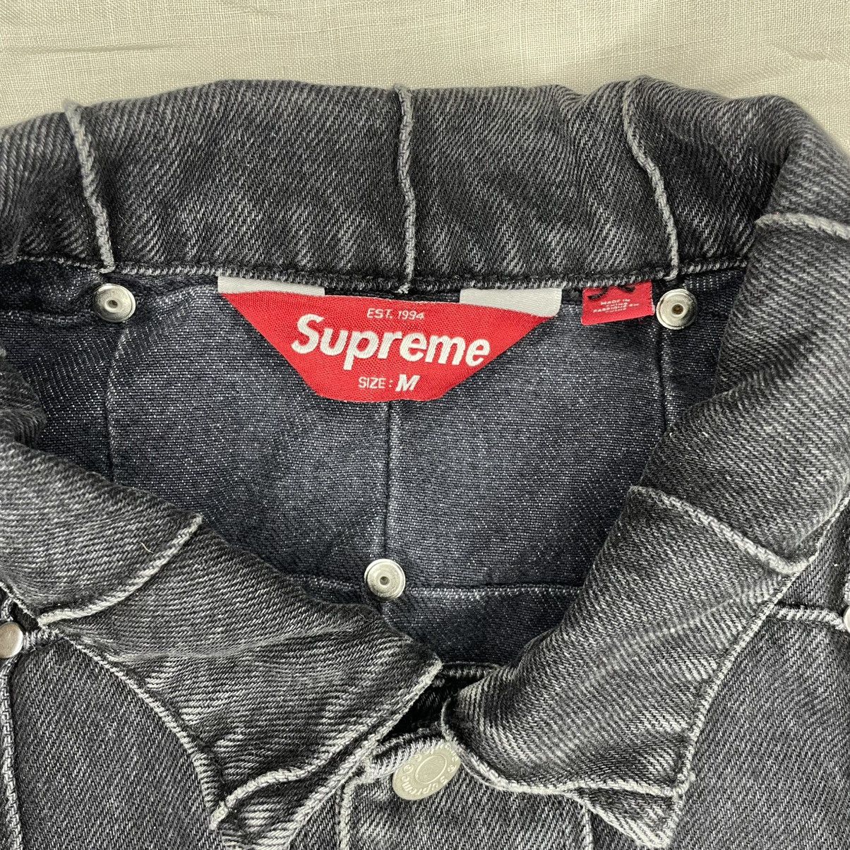 Supreme studded seam denim trucker jacket