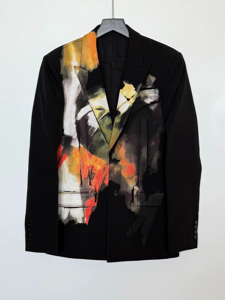 Givenchy Sise44 Showcase Hand-Painted Oil Painting Suit Jac