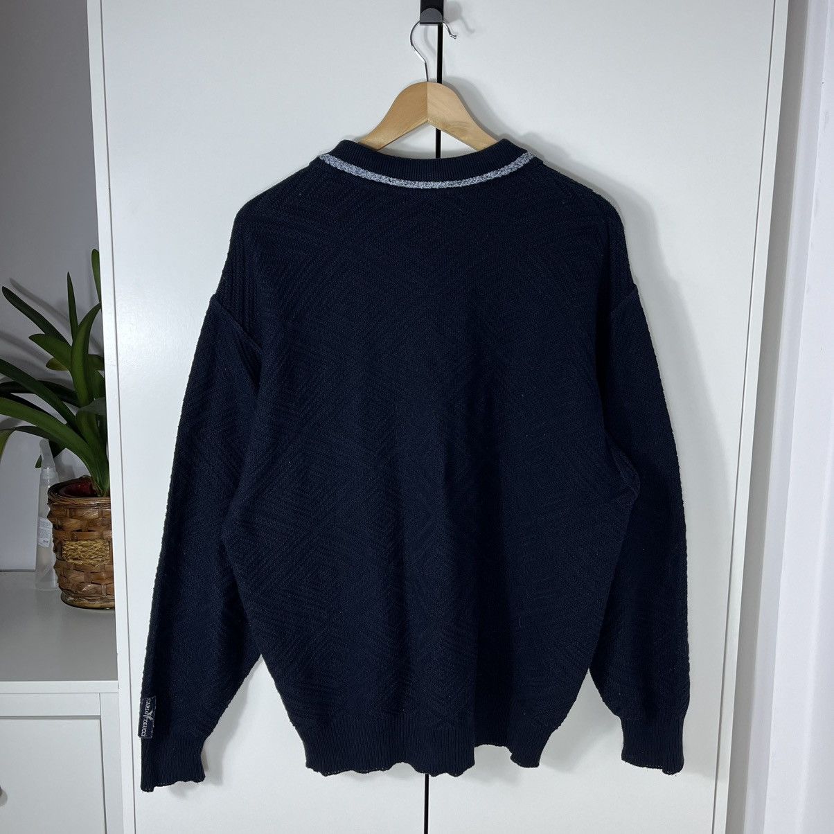 Carlo Colucci Vintage Carlo Colucci Patchwork Collared Sweater Streetwear Size US L / EU 52-54 / 3 - 10 Thumbnail