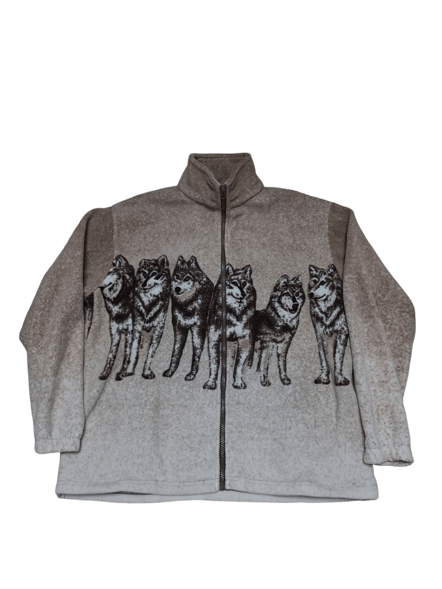 Other VINTAGE WOLFES WOLVES ANIMAL FLEECE JACKET PRINTED Size US M / EU 48-50 / 2 - 1 Thumbnail