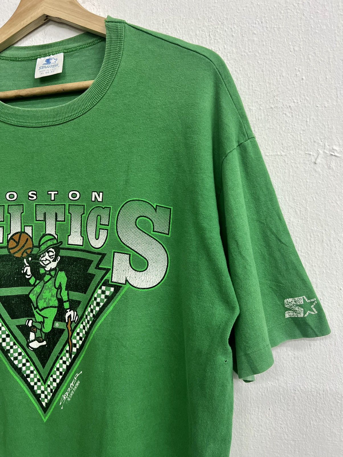 NBA × Starter × Vintage Vintage 90s Starter NBA Boston Celtics Tee Size US XL / EU 56 / 4 - 5 Thumbnail
