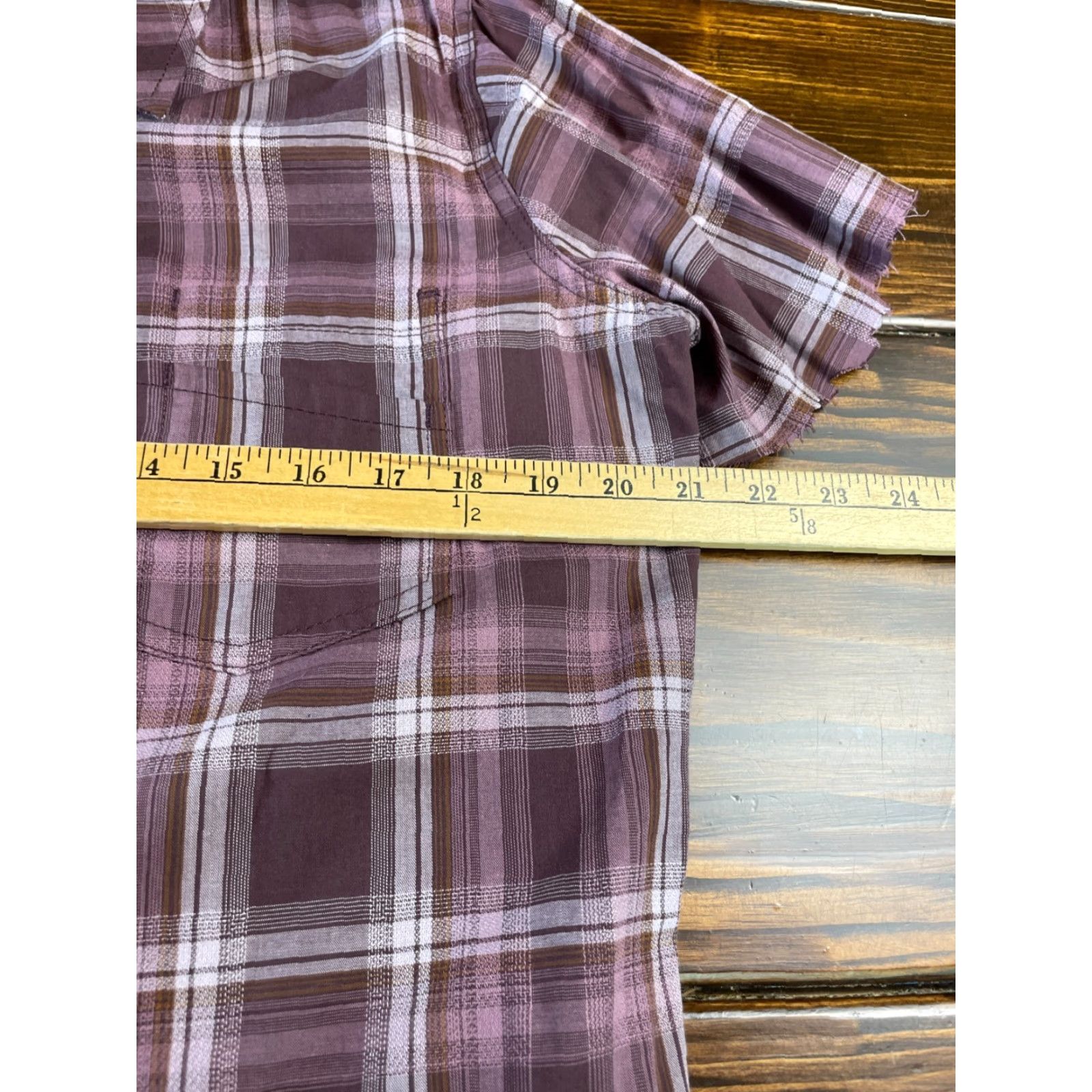 Carhartt VINTAGE Carhartt Shirt Womens L Purple Button Up Plaid Cut Off Sleeve Modified Size L / US 10 / IT 46 - 6 Thumbnail