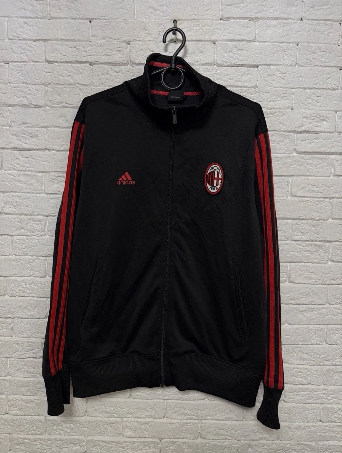 Adidas Vintage AC Milan 2008 Track Jacket Football Asia Market Item Size US XL / EU 56 / 4 - 1 Thumbnail