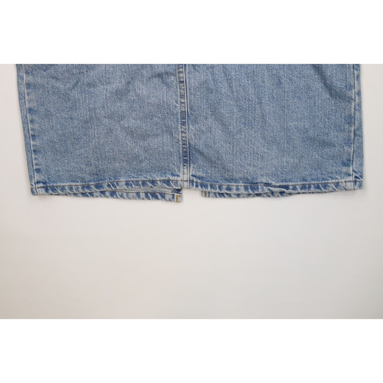 Ralph Lauren Vintage 90s Ralph Lauren Distressed Knee Length Denim Skirt Size 28" / US 6 / IT 42 - 12 Thumbnail