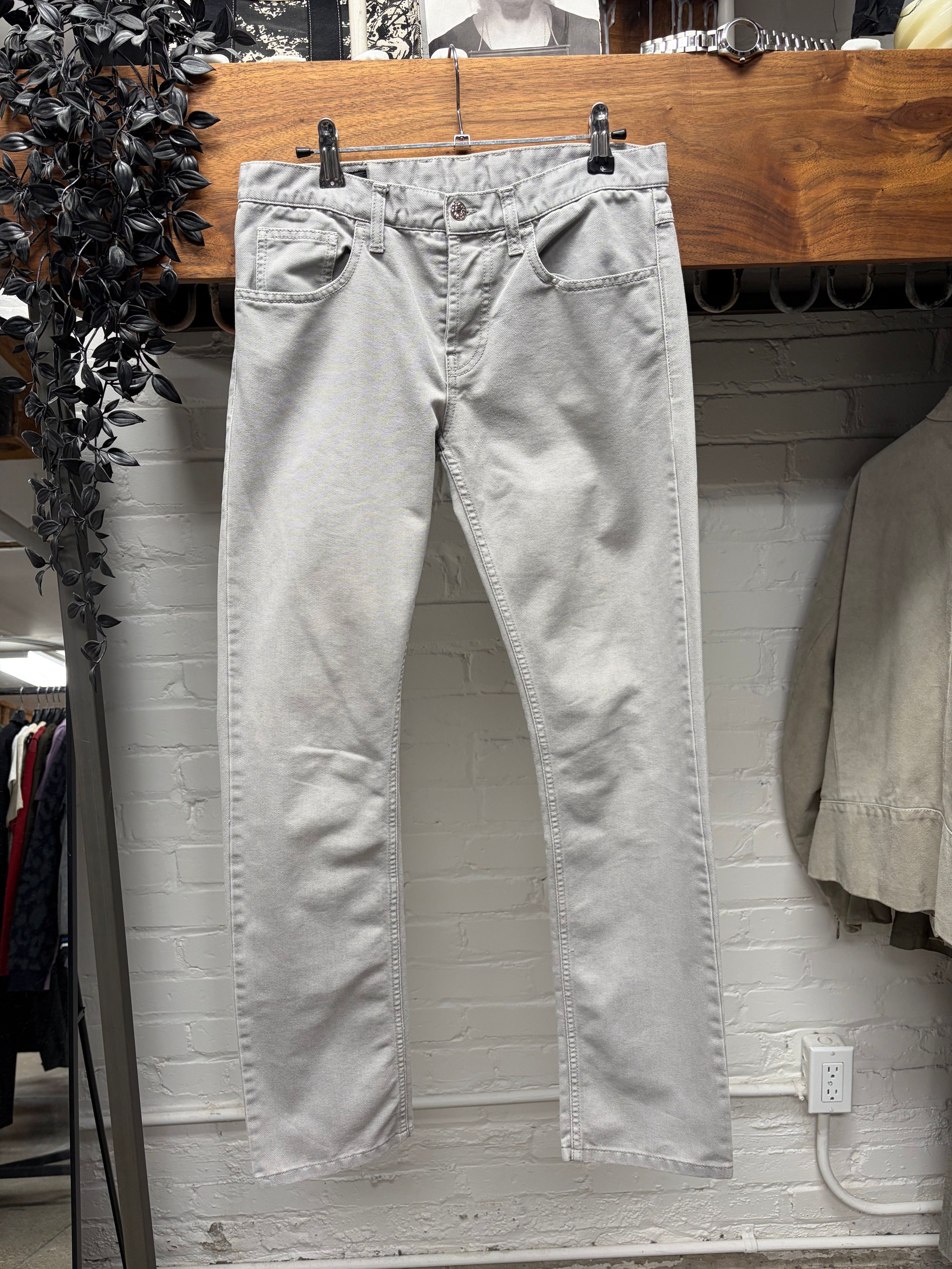 Gucci 2000s Gucci Washed Grey Skinny Jeans Size US 30 / EU 46 - 1 Thumbnail