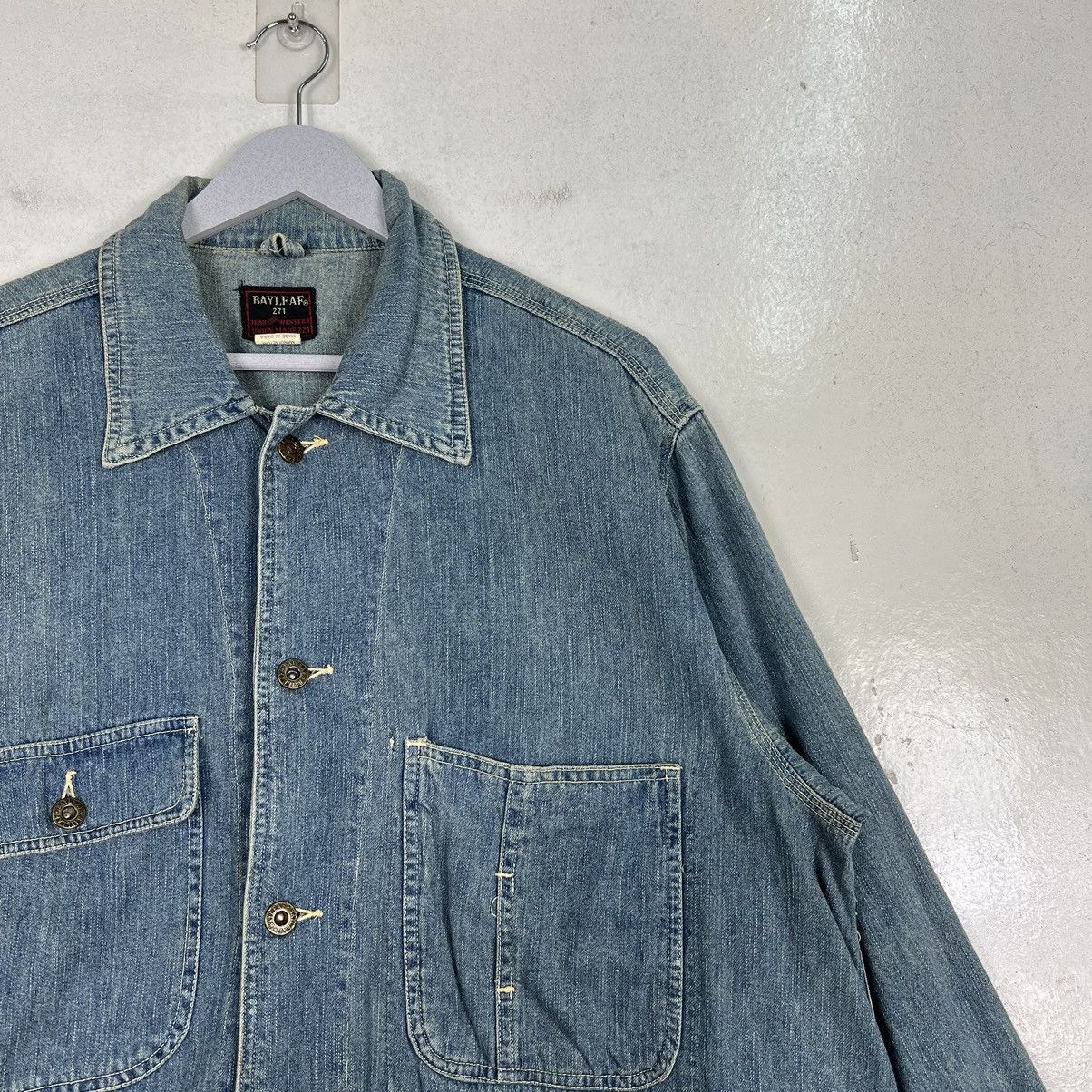 Japanese Brand 🔥 BAYLEAF DENIM CHORE JACKET Size US L / EU 52-54 / 3 - 6 Thumbnail