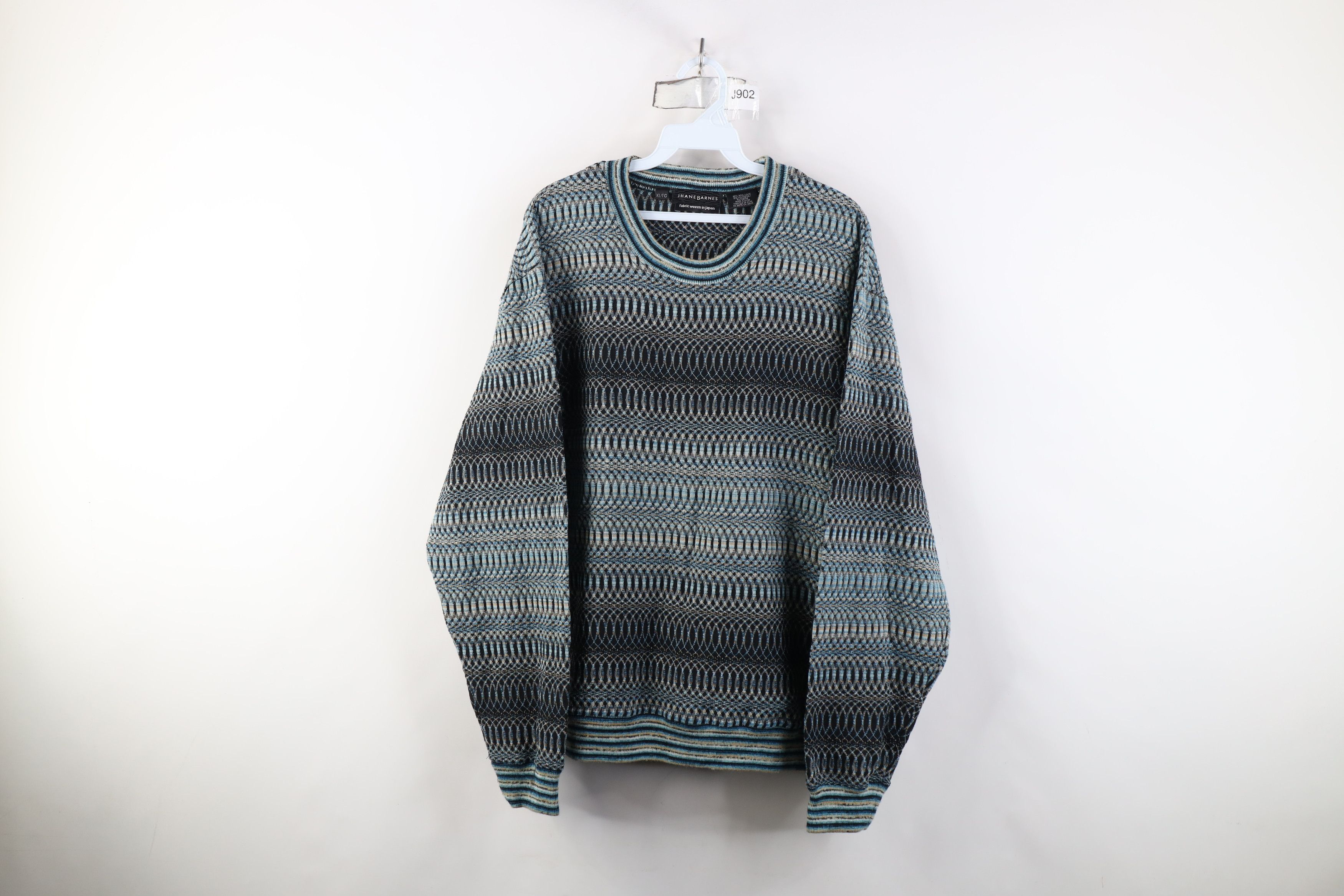 Vintage Vintage 90s Streetwear Geometric Trippy Crewneck Sweater Size US XL / EU 56 / 4 - 1 Thumbnail