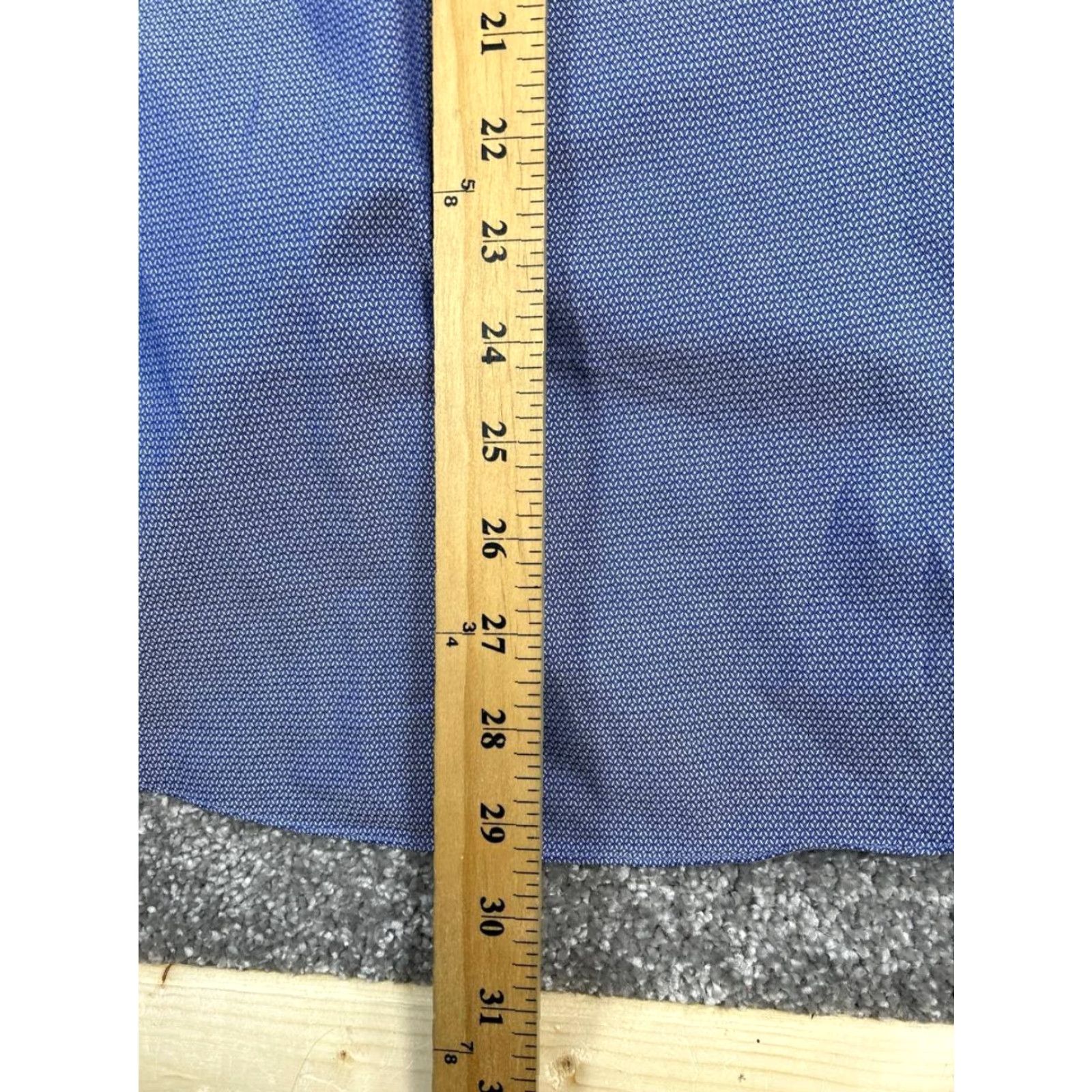 Brooks Brothers Brooks Brothers Dress Shirt Mens 15.5 Blue White Cotton Button Up Long Sleeve Geometric Non-Iron Button-Down Collar 15.5 in Regular Mens Size 42R - 8 Thumbnail
