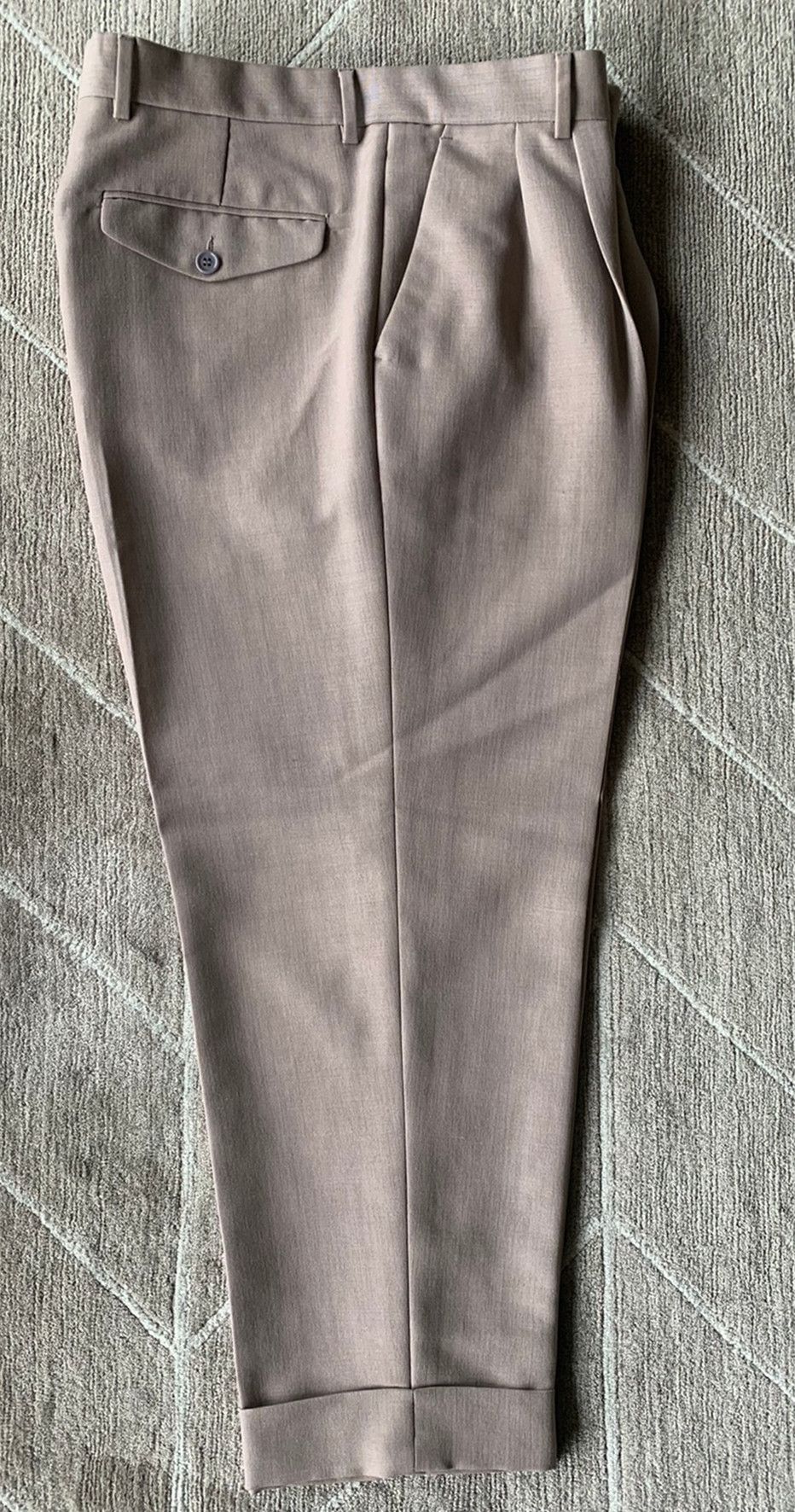 Dries Van Noten cropped, baggy wool pants Size US 32 / EU 48 - 2 Thumbnail
