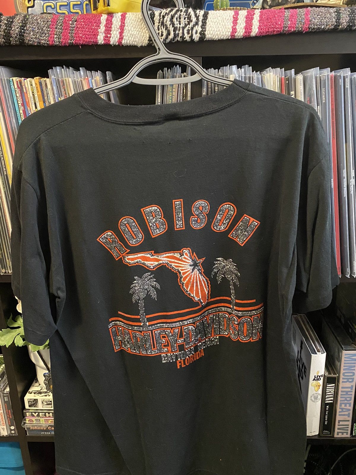 Harley Davidson × Vintage 1980s Harley Davidson on jerzees tag Size US XL / EU 56 / 4 - 2 Thumbnail