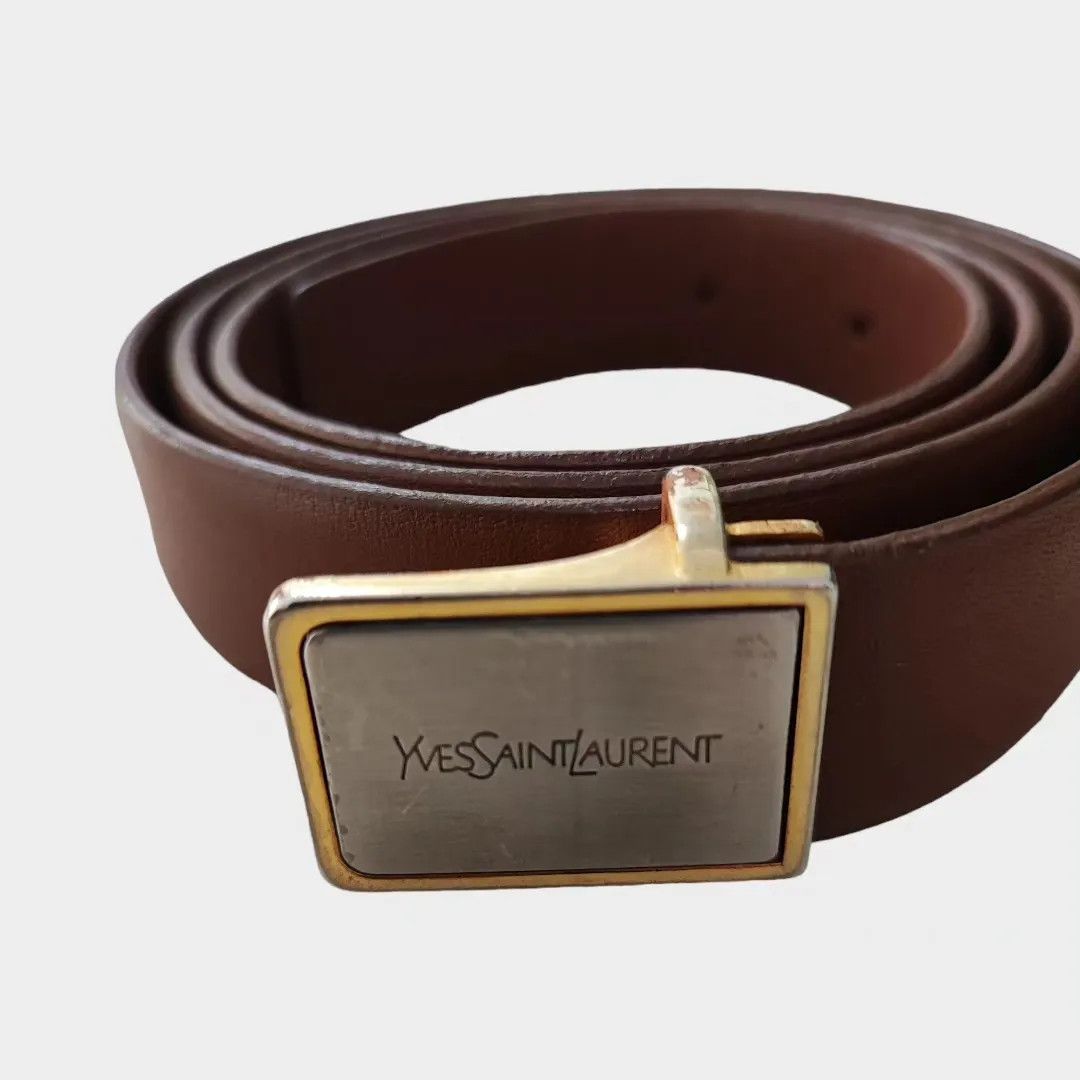 Yves Saint Laurent Vintage Yves Saint Laurent leather belt – Fashionella Size 32 - 2 Thumbnail