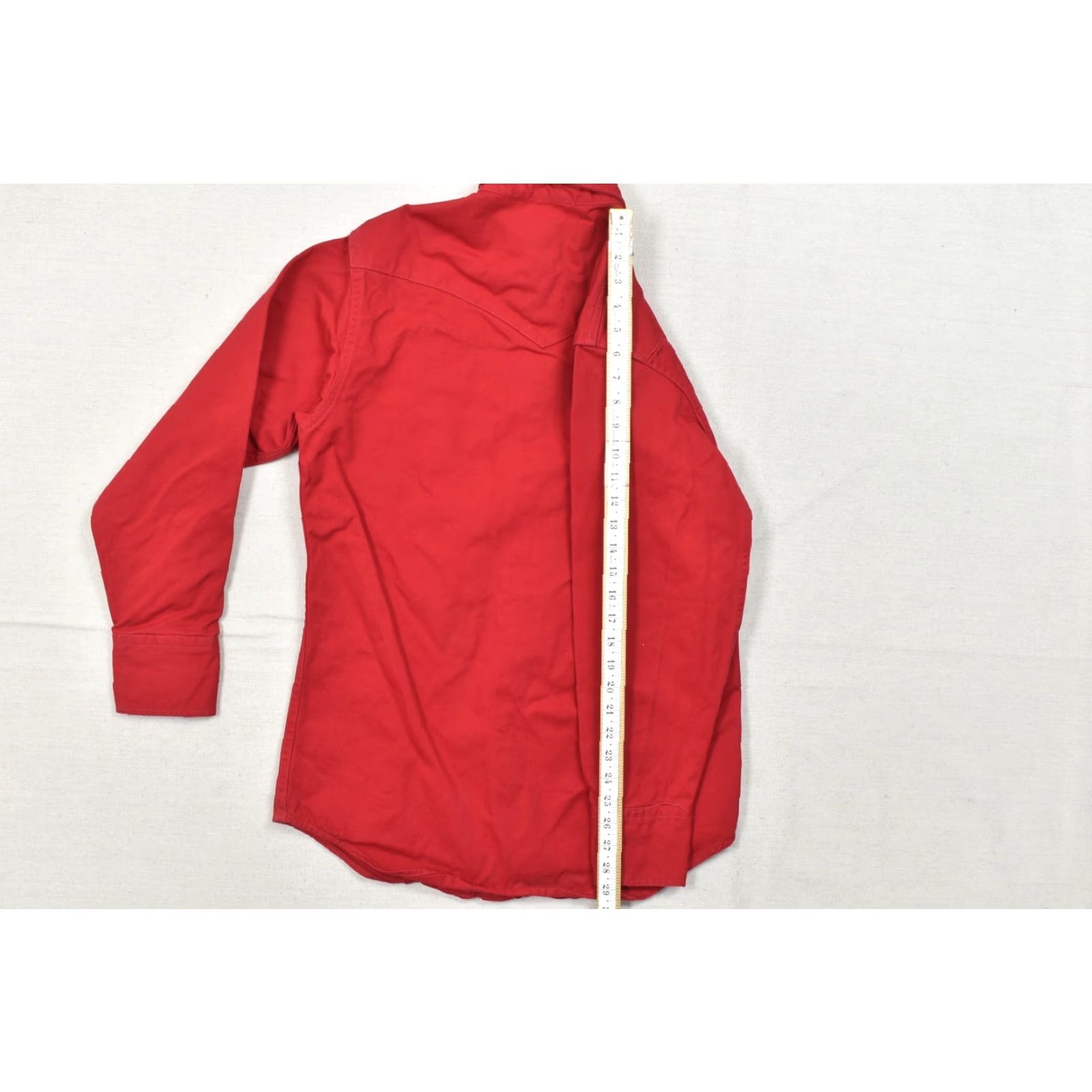 Carhartt VINTAGE Carhartt Men's Shirt Western Pearl Snap Long Sleeve Work Red 15.5 x 33 M XS? Size US M / EU 48-50 / 2 - 4 Thumbnail