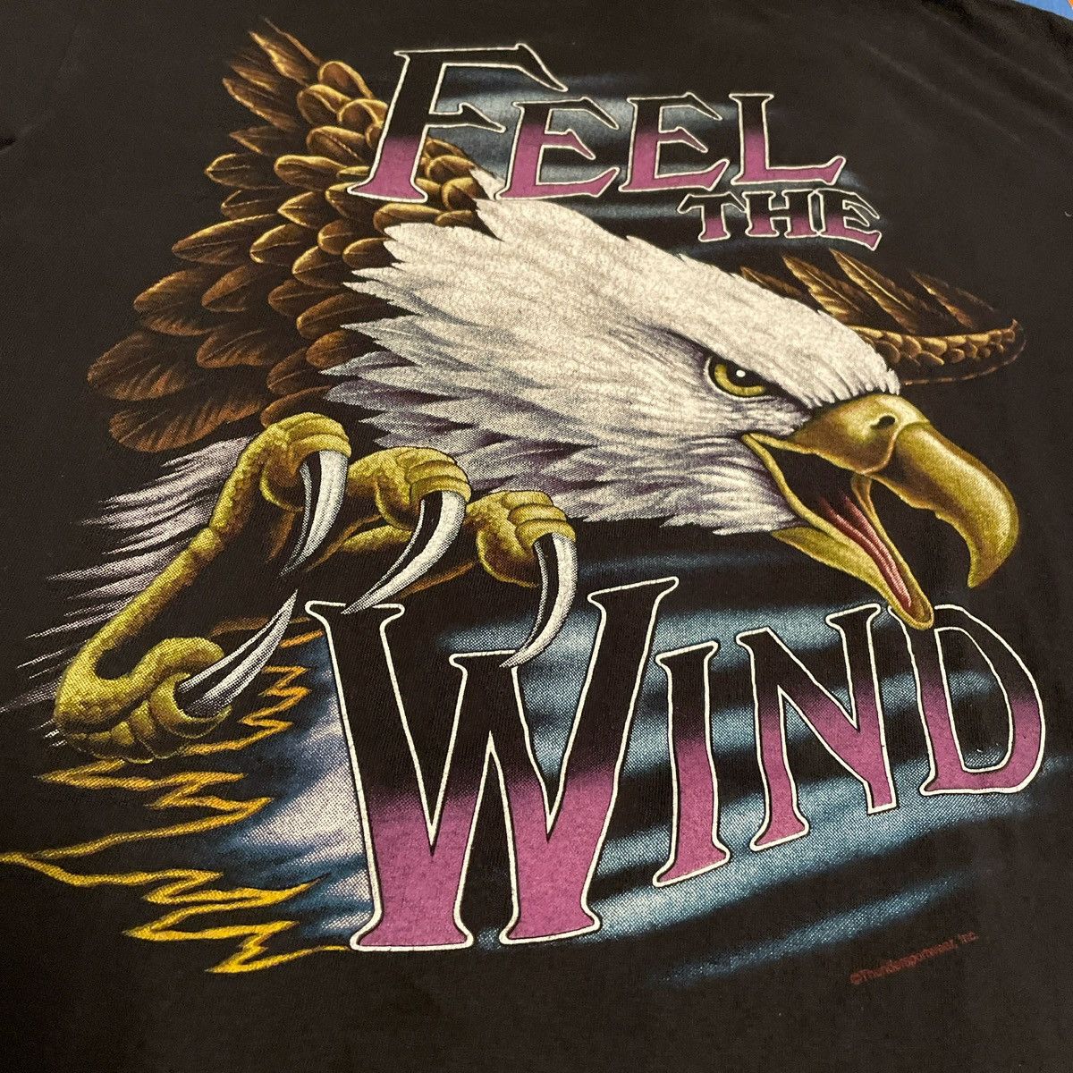 Vintage Vintage Y2K Eagle Feel The Wind Nature Wilderness Tee Size US L / EU 52-54 / 3 - 3 Thumbnail