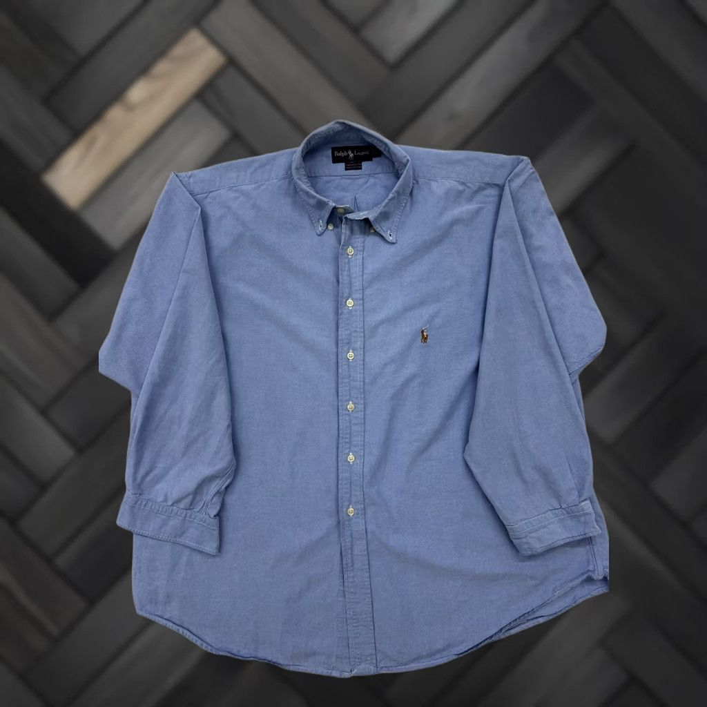 Ralph Lauren Ralph Lauren Men Light Blue Chambray Button-Up Shirt 2XL BNWT Size US XXL / EU 58 / 5 - 1 Thumbnail