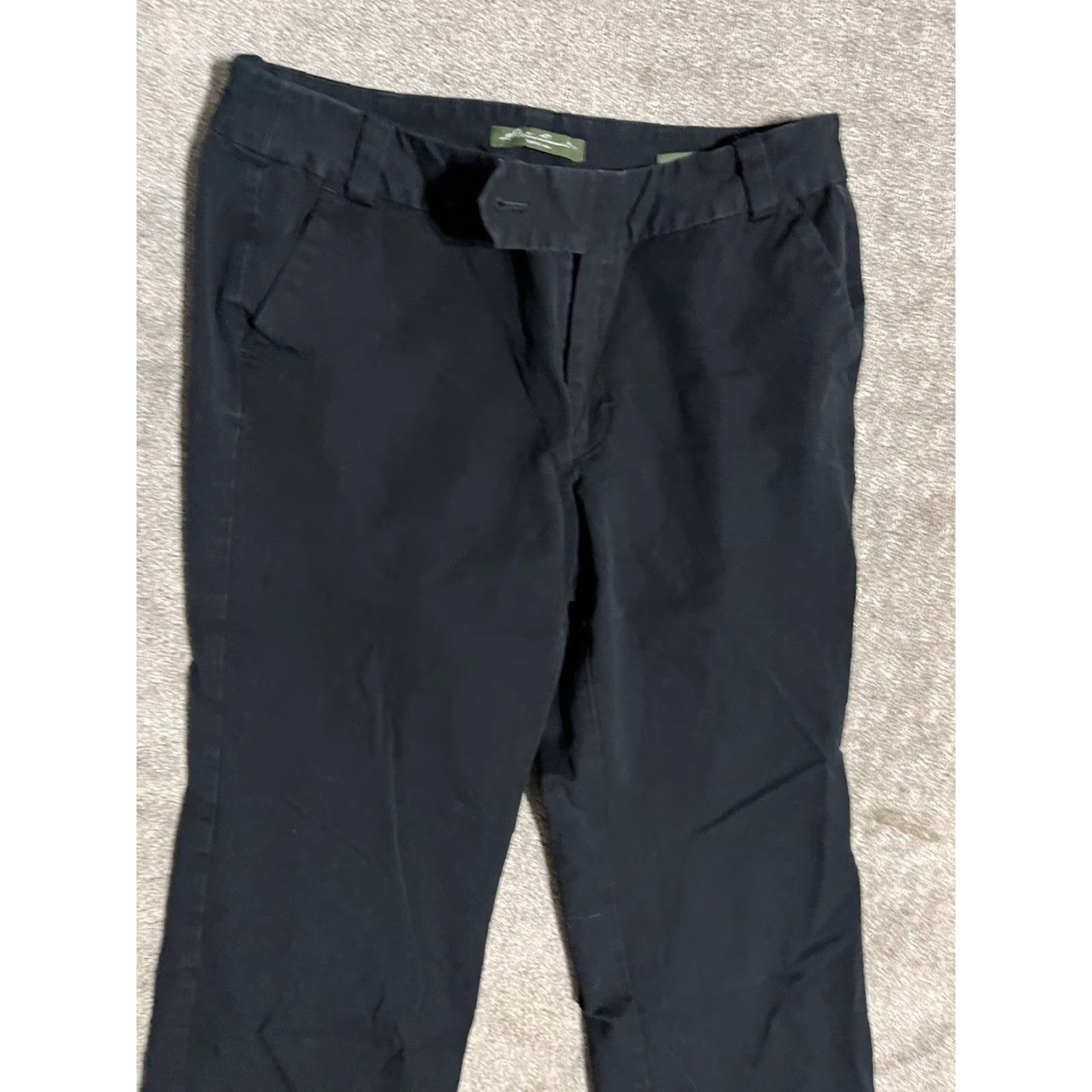 Eddie Bauer VINTAGE Eddie Bauer Dress Pants Women Size 10 Black Mid Rise Pleated Cotton Pockets Formal Casual Workplace Size 32" / US 10 / IT 46 - 2 Thumbnail