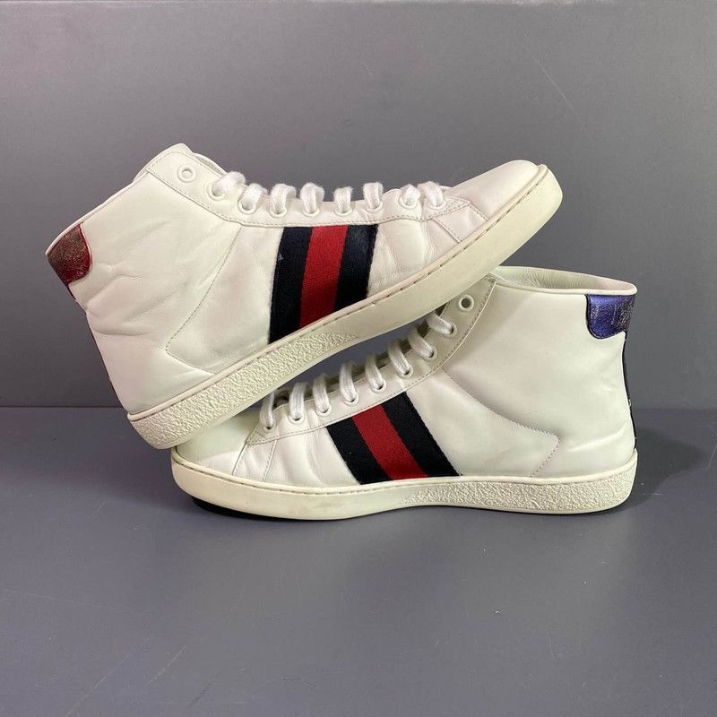 Gucci Gucci Ace High-Top Sneaker in White -2508 Size US 7.5 / EU 40-41 - 8 Thumbnail