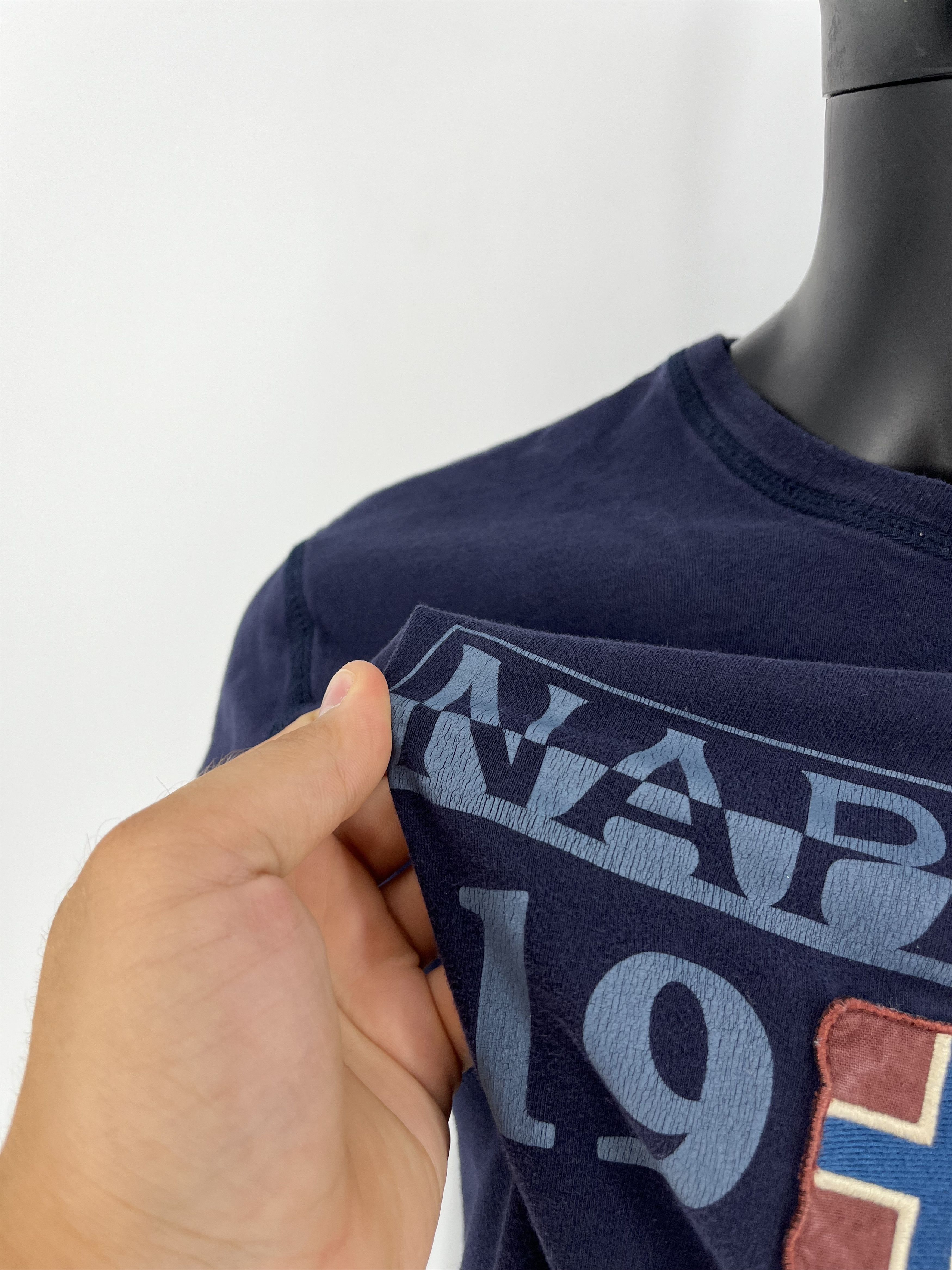 Napapijri × Vintage Vintage Napapijri Geographic Designer Fashion Style Shirt Size US L / EU 52-54 / 3 - 6 Thumbnail