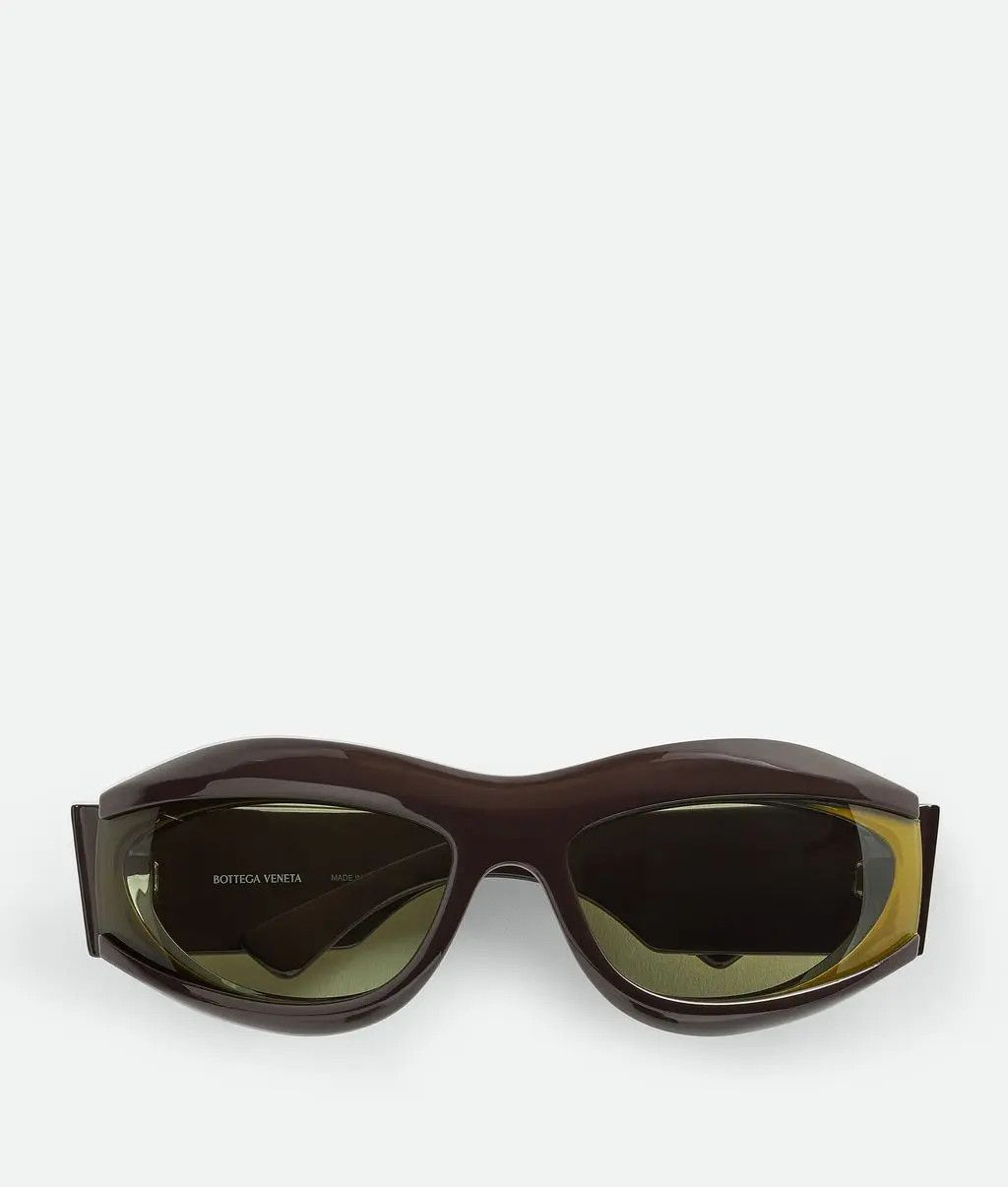 Bottega Veneta o1n1vont0525 Size: OS / Cangi Wraparound Acetate Sunglasses Size ONE SIZE - 1 Thumbnail