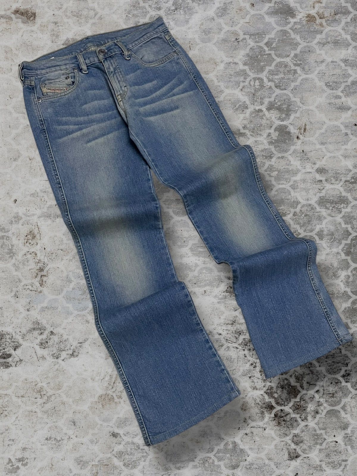 Diesel Vintage Authentic Designer Diesel Flared Blue Denim Size US 28 / EU 44 - 2 Thumbnail