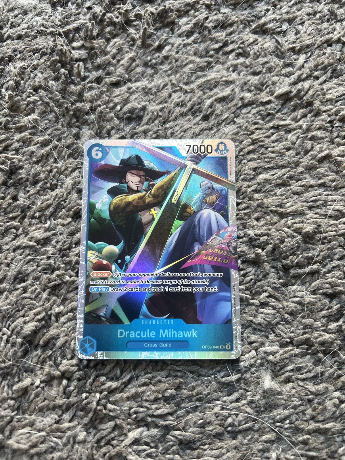 One Piece One Piece Dracule Mihawk Card Size ONE SIZE - 1 Thumbnail