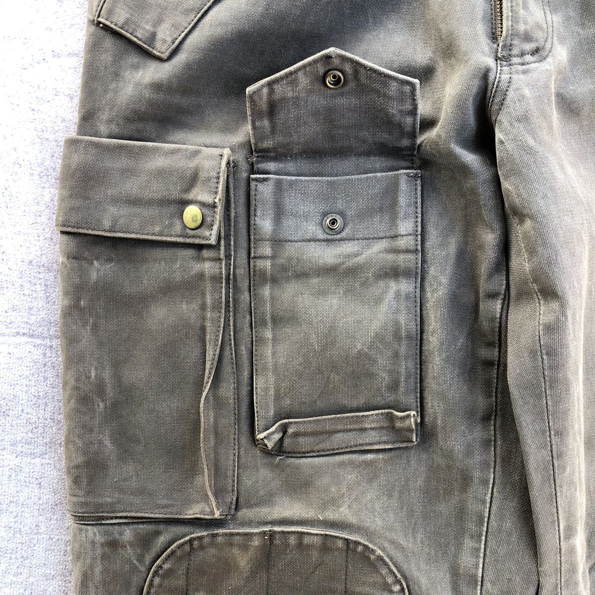 Japanese Brand Vintage Luva Tram Faded olive Cargo pants 7 pocket Size US 32 / EU 48 - 6 Thumbnail