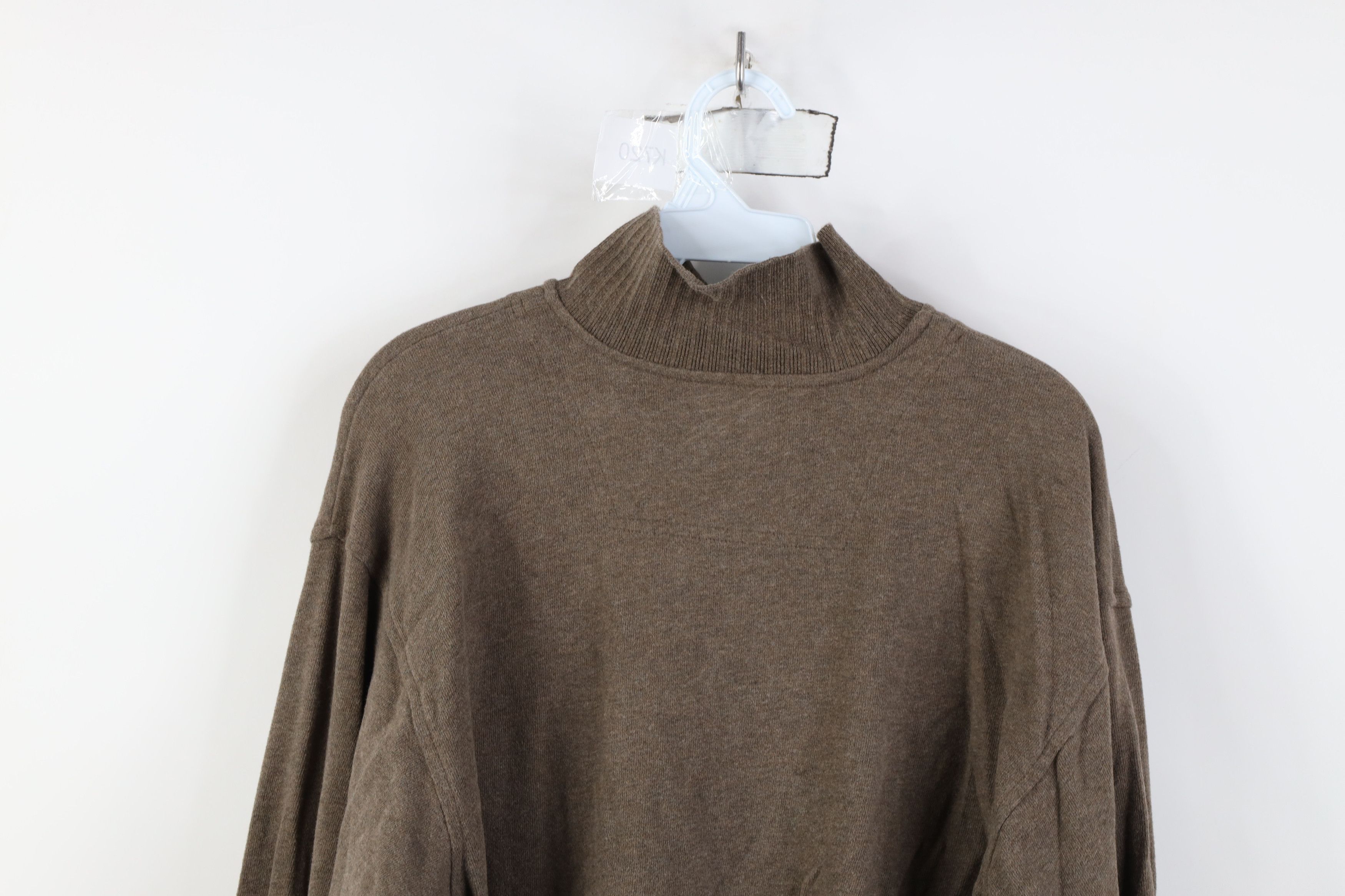 Eddie Bauer Vintage 90s Eddie Bauer Knit 1/4 Zip Collared Sweater Brown Size US M / EU 48-50 / 2 - 13 Thumbnail