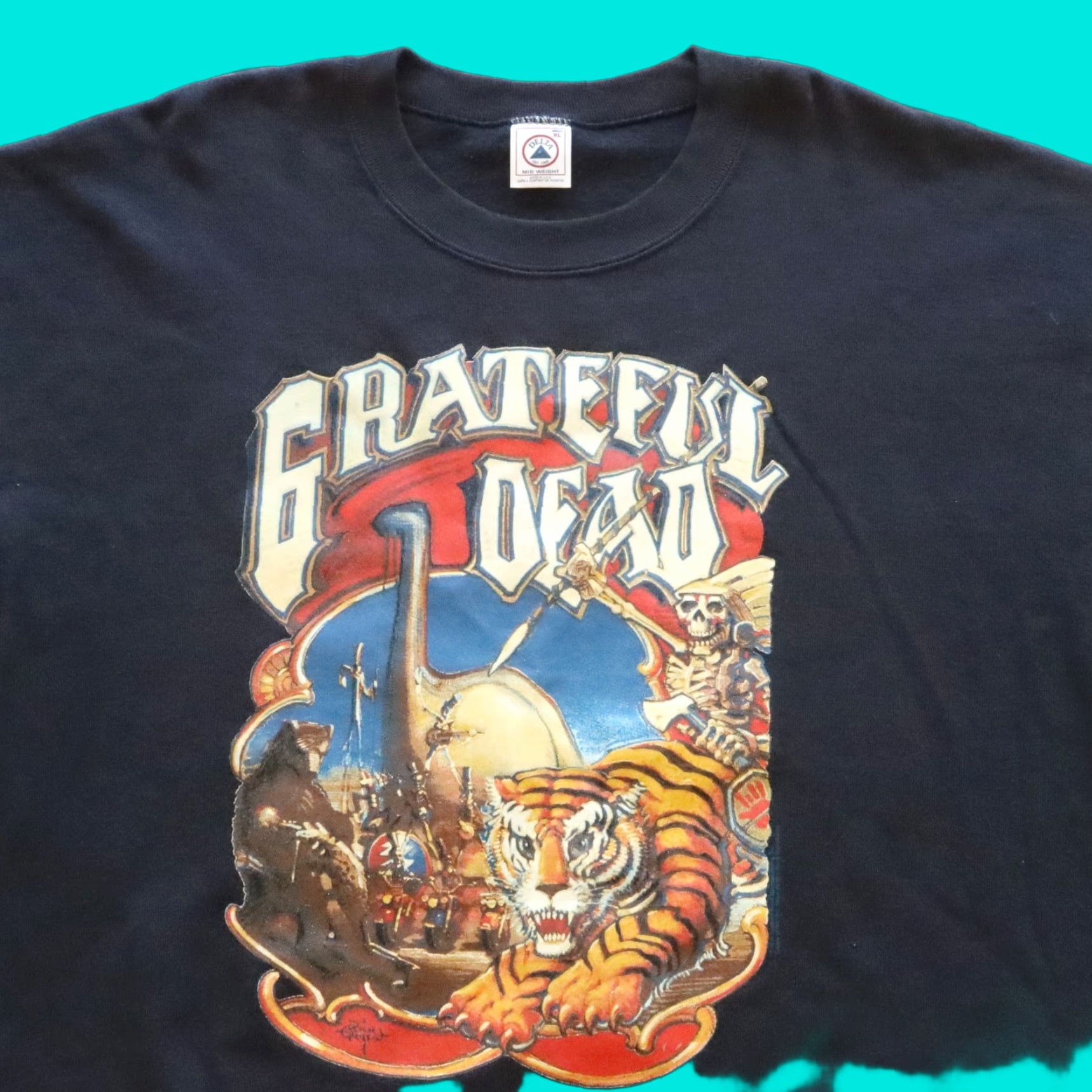 Vintage VINTAGE Grateful Dead Rick Griffin Crewneck Sweatshirt Men L Black Pullover Size L Grateful Dead Sweatshirt Vintage Crewneck Mens L Black Size US L / EU 52-54 / 3 - 1 Thumbnail