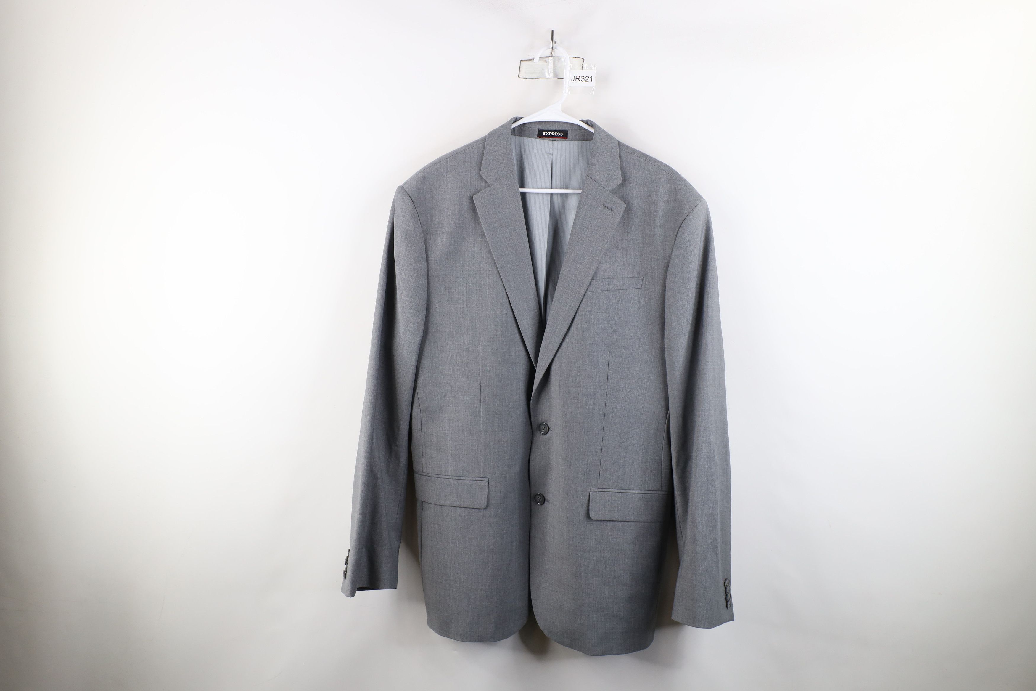 Express × Vintage Express Fit Performance Stretch Chambray Blazer Suit Jacket Size US XXL / EU 58 / 5 - 1 Thumbnail