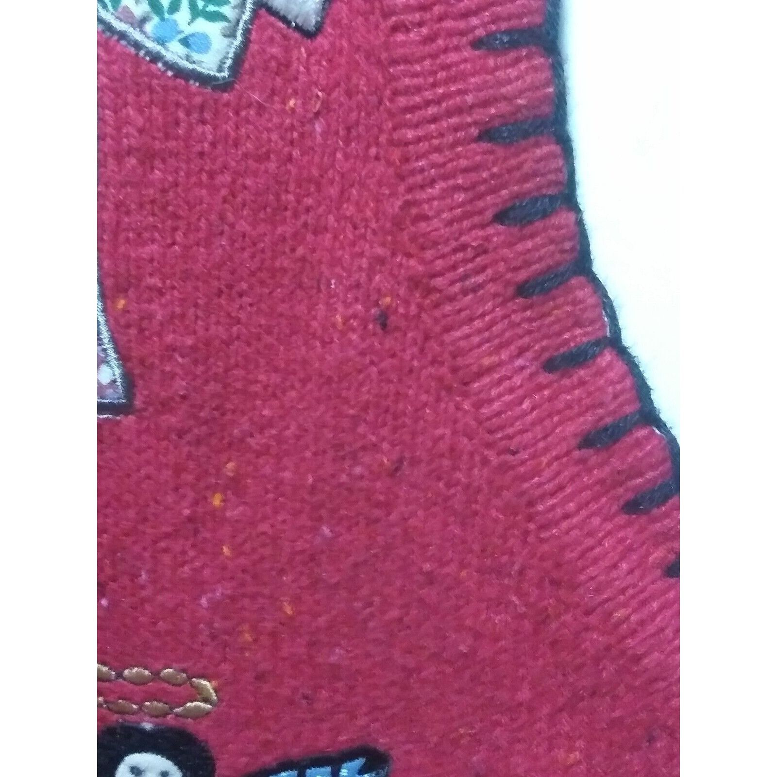 Vintage Victoria Jones Christmas Sweater Vest Red Angels Gift boxes Size L / US 10 / IT 46 - 4 Thumbnail