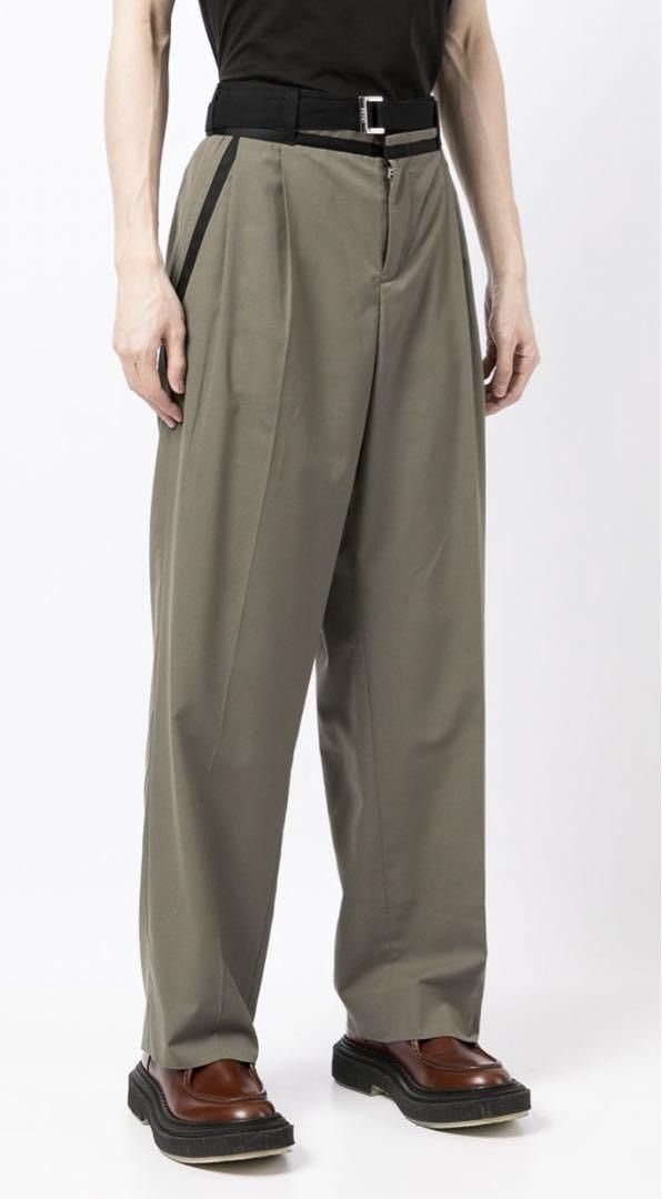 Sacai Sacai Belted Suiting Pants AW21 Size US 31 - 6 Thumbnail