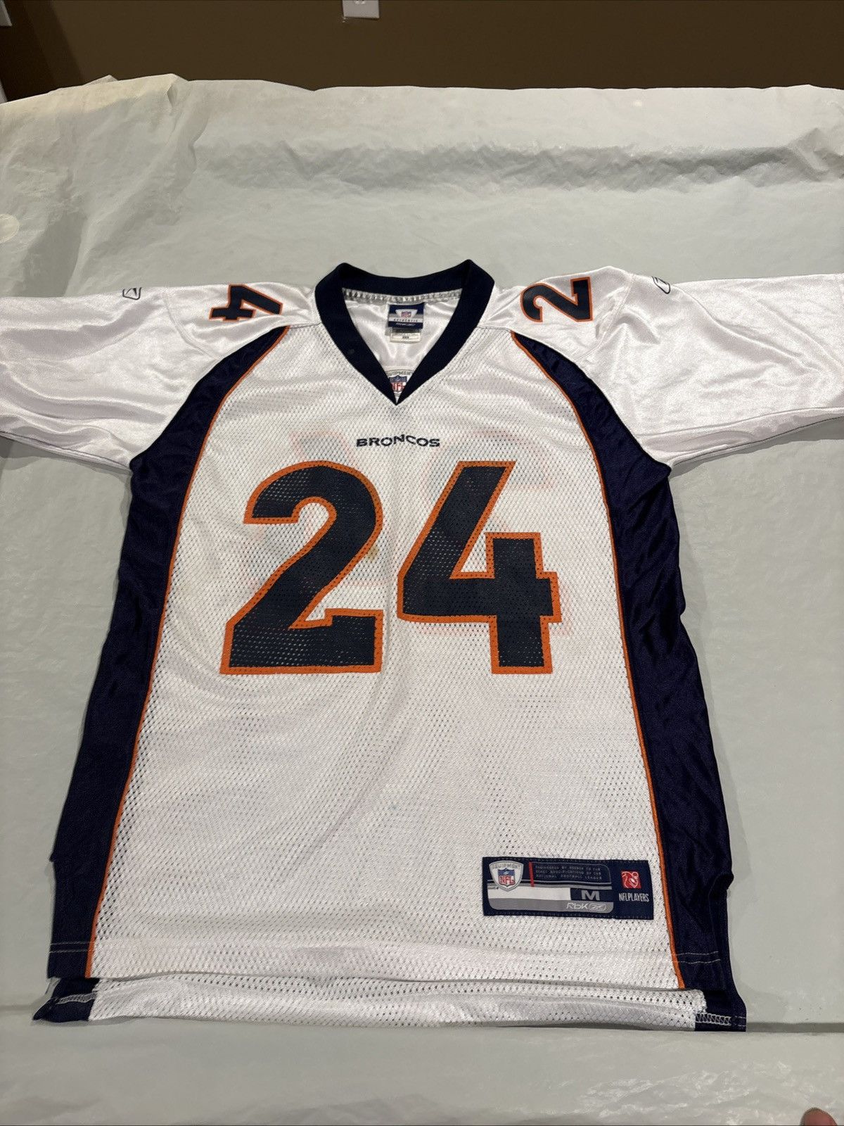 Reebok Champ Bailey 24 Denver Broncos Authentic Reebok Jersey Sz M Size US M / EU 48-50 / 2 - 2 Thumbnail
