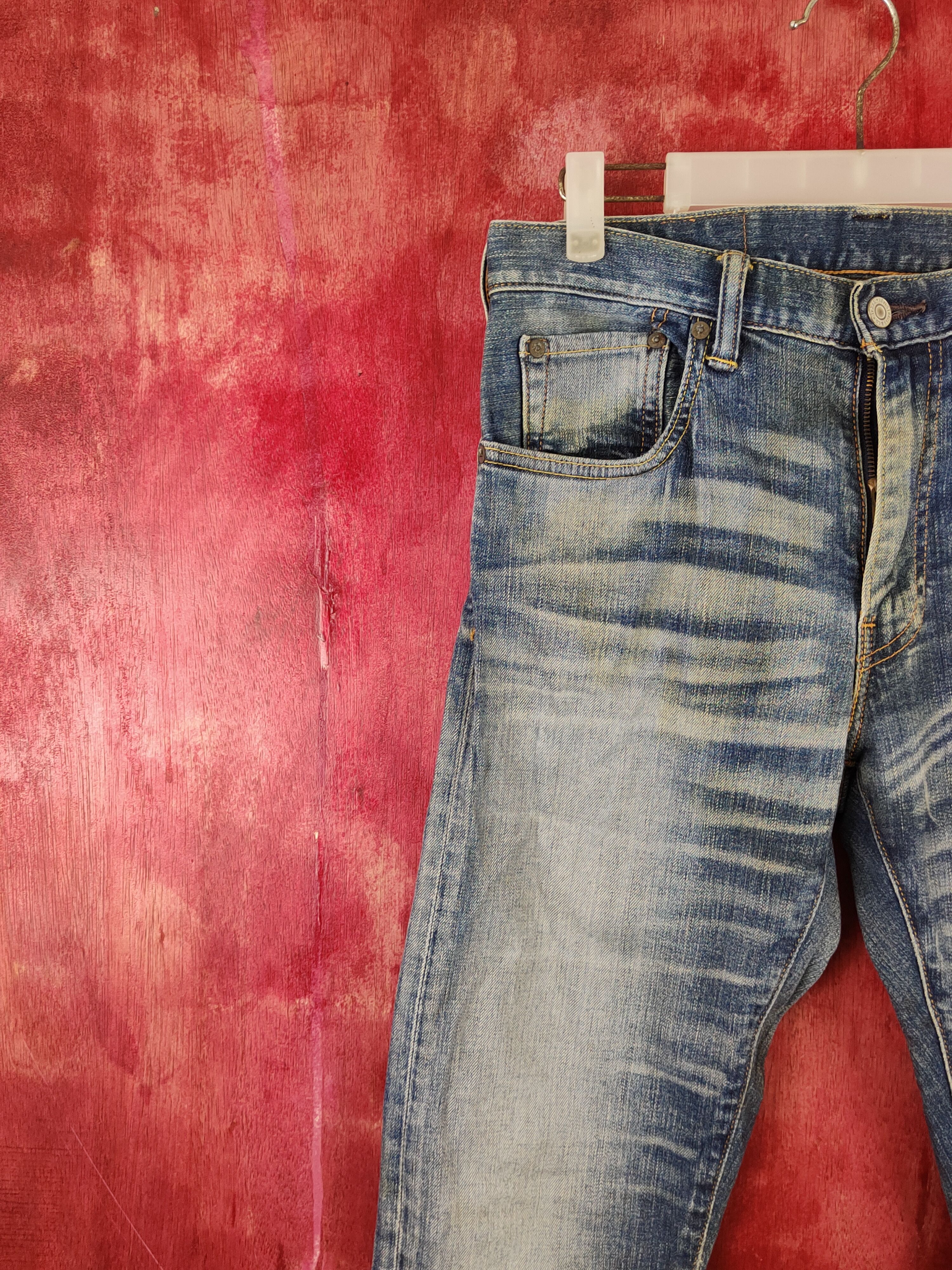 Levi's Levi's Blue Faded Distressed Ripped Jeans #S1837 Size US 31 - 3 Thumbnail