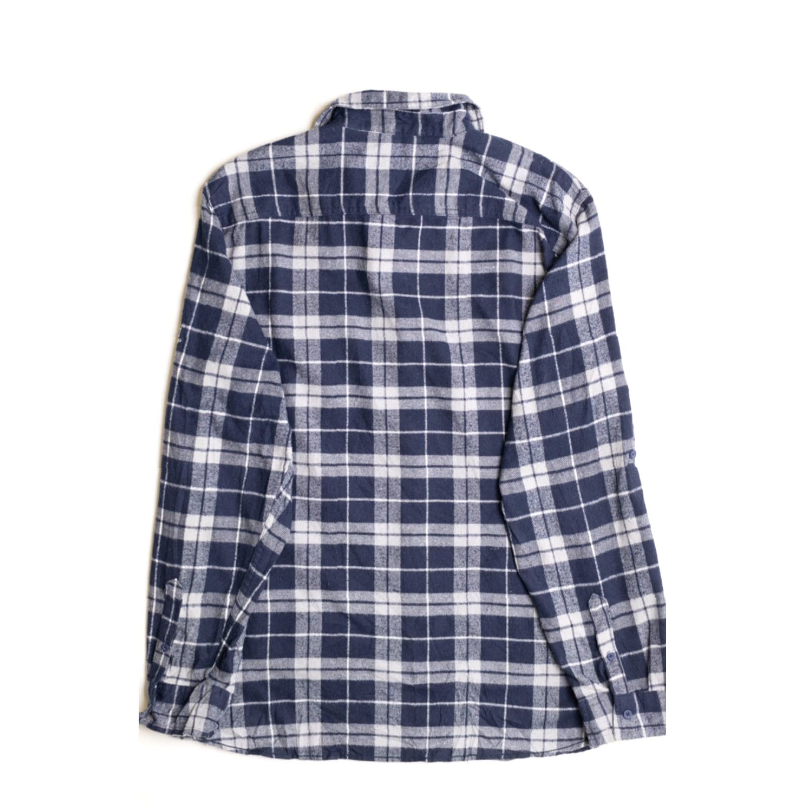 Burnside VINTAGE Burnside Shirt Blue Plaid Flannel X-Large Button-Up Workwear Adults Mens Size US XL / EU 56 / 4 - 3 Thumbnail