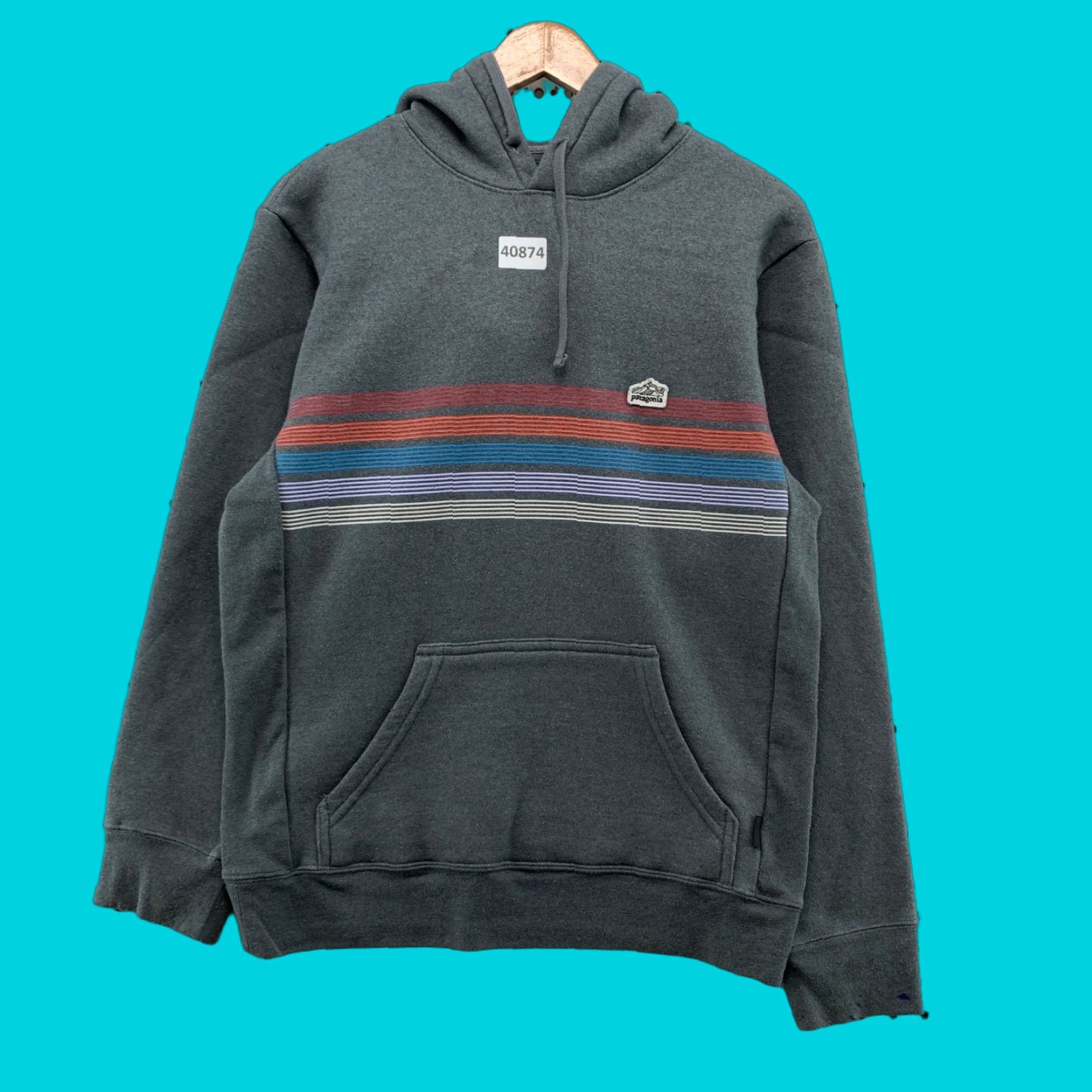 Patagonia Patagonia Hoodie Uprisal Sweatshirt Mens Small Gray Hooded Pullover 20.5x25 Size US S / EU 44-46 / 1 - 1 Thumbnail