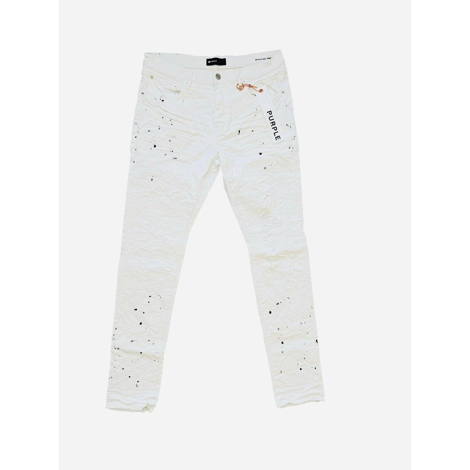 Purple × Purple Brand Purple Brand Jeans Mens Slim Fit White P001 Size 31/30 Size US 31 - 1 Thumbnail