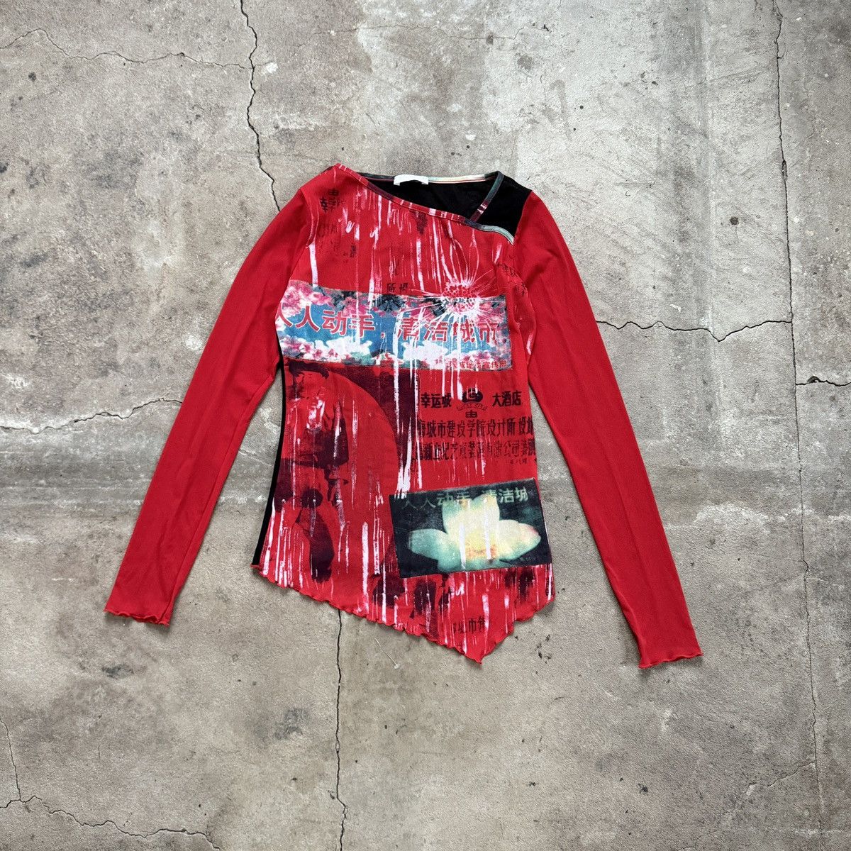 Japanese Brand Vintage Y2K Promod Japanese Printed Long Sleeve Size S / US 4 / IT 40 - 1 Thumbnail