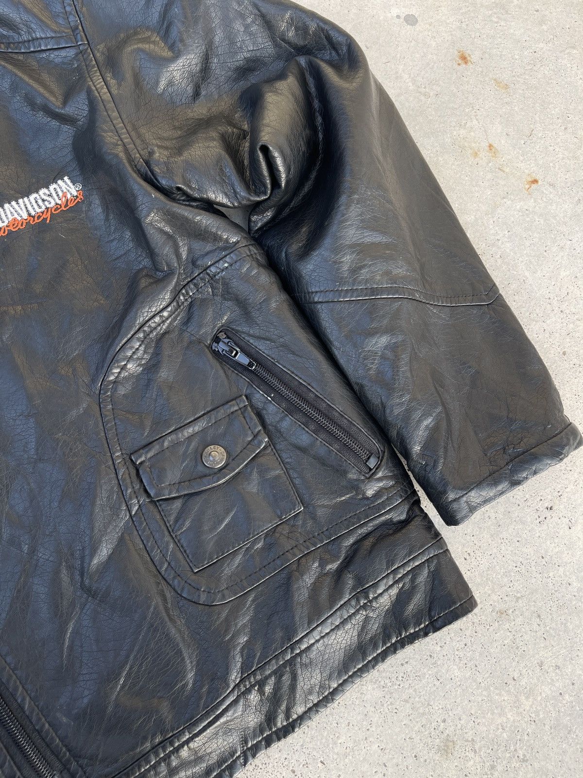Harley Davidson Harley Davidson Y2K Moto Racing Leather Jacket Size US S / EU 44-46 / 1 - 7 Thumbnail