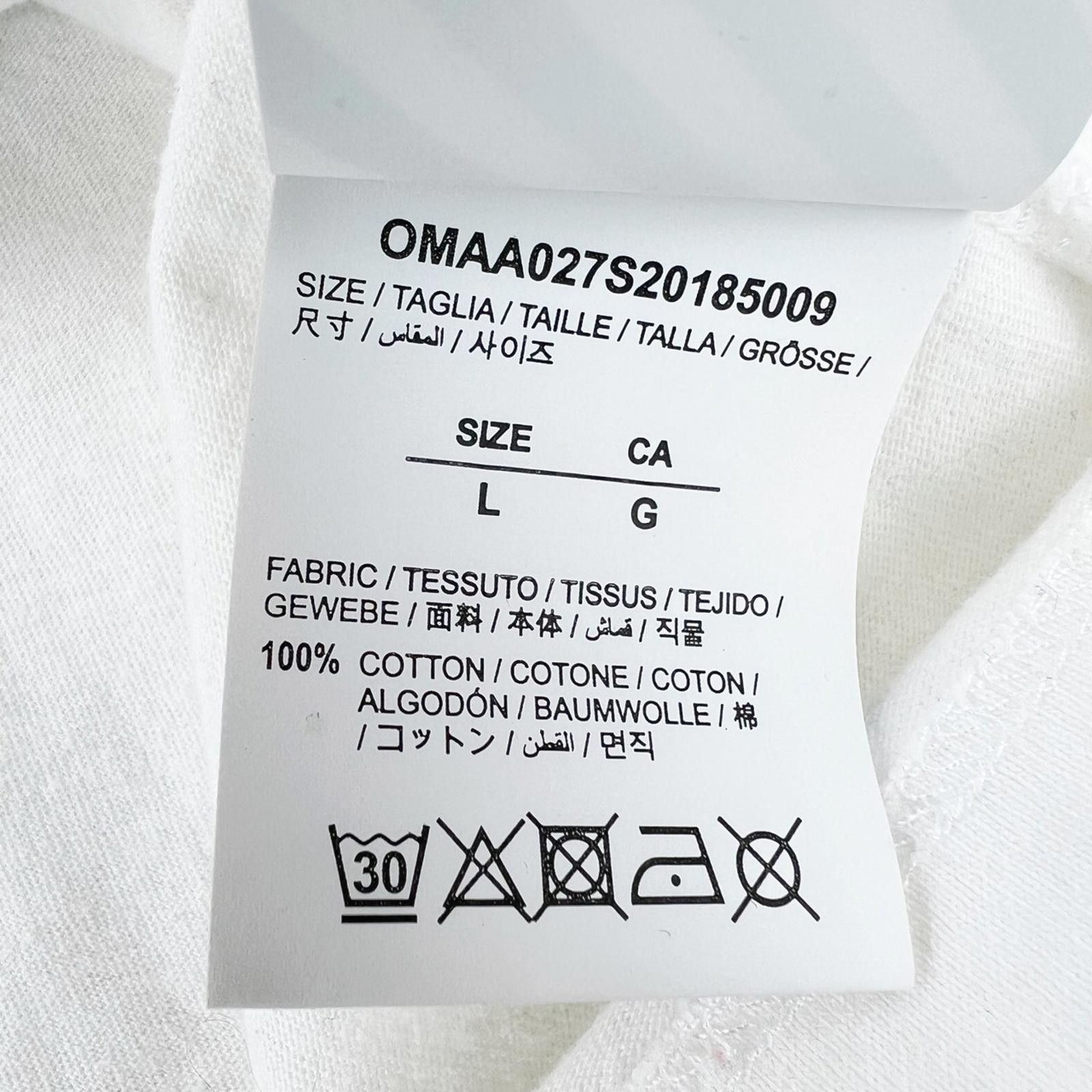 Off-White Off-White Faces Embroidered White T Shirt Size US L / EU 52-54 / 3 - 5 Thumbnail