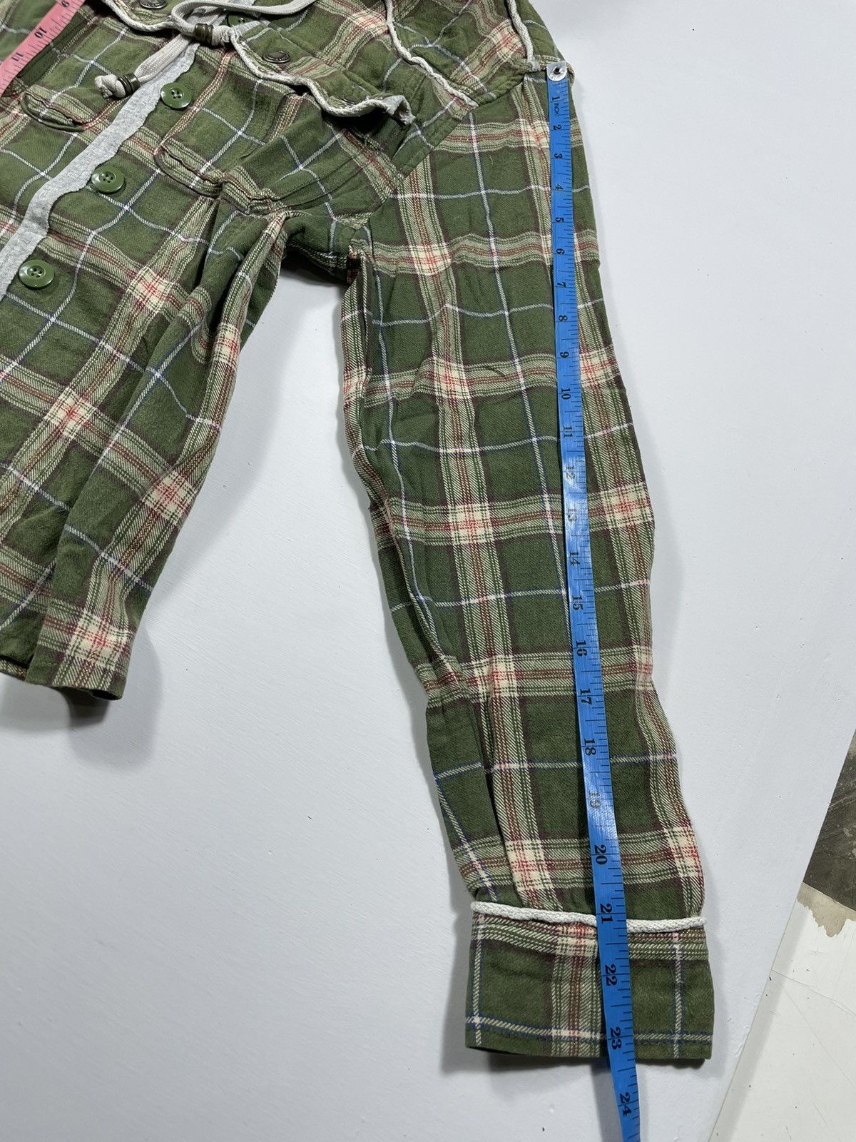 Japanese Brand VINTAGE EDWIN FADED FUR HOODIE FLANEL WESTERN STYLE Size US M / EU 48-50 / 2 - 9 Thumbnail