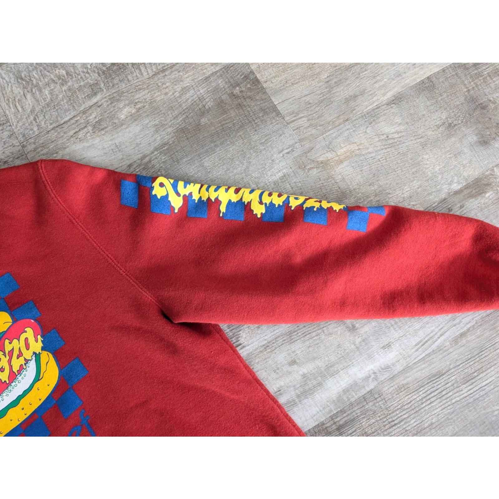 Vintage VINTAGE Lollapalooza Vienna Beef Hoodie Mens Medium Hooded Sweatshirt Brick Red Chicago Size US M / EU 48-50 / 2 - 4 Thumbnail